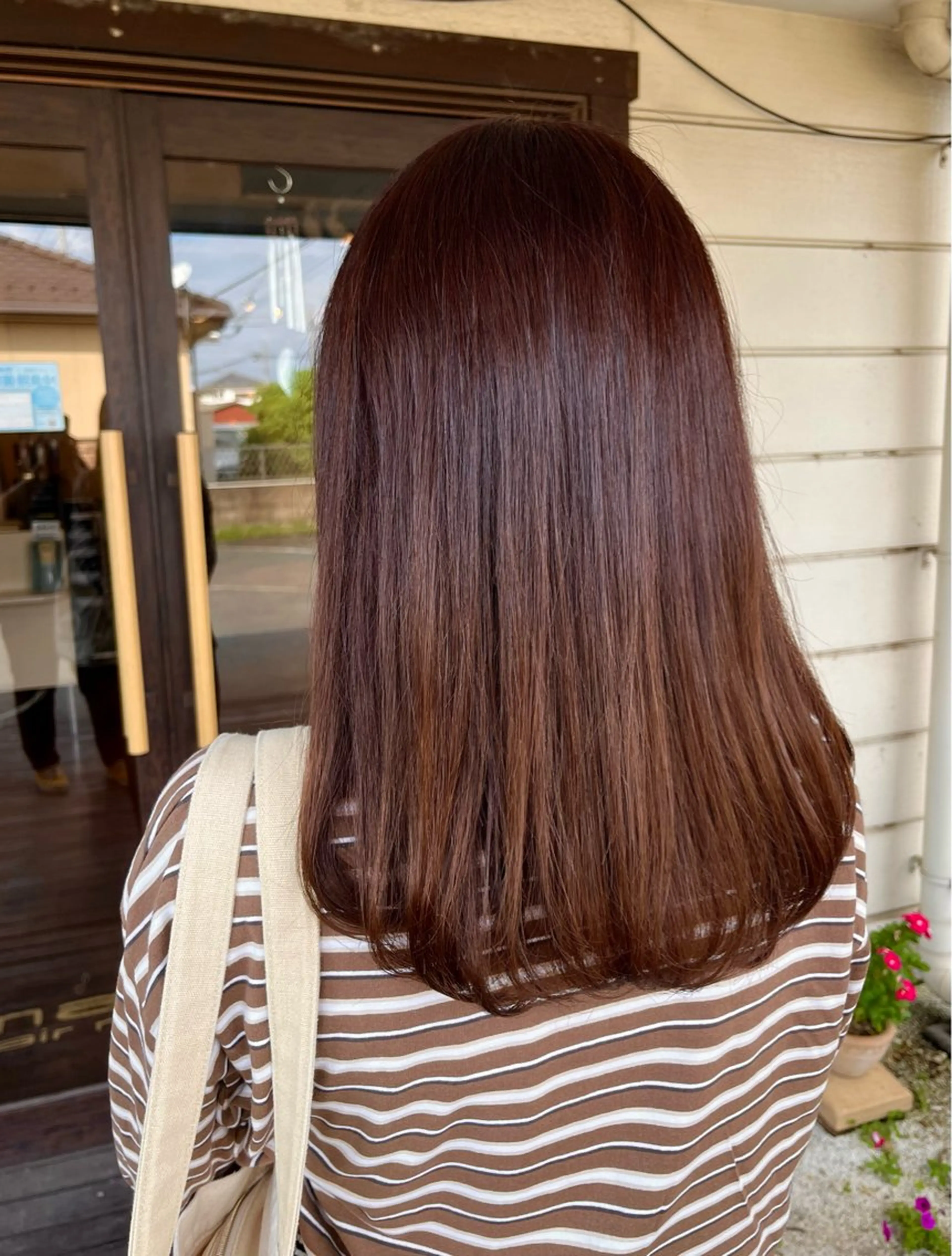 セミロング カラー ブラウンカラー 【マリブ伊勢崎本店】 hiroのヘアスタイル