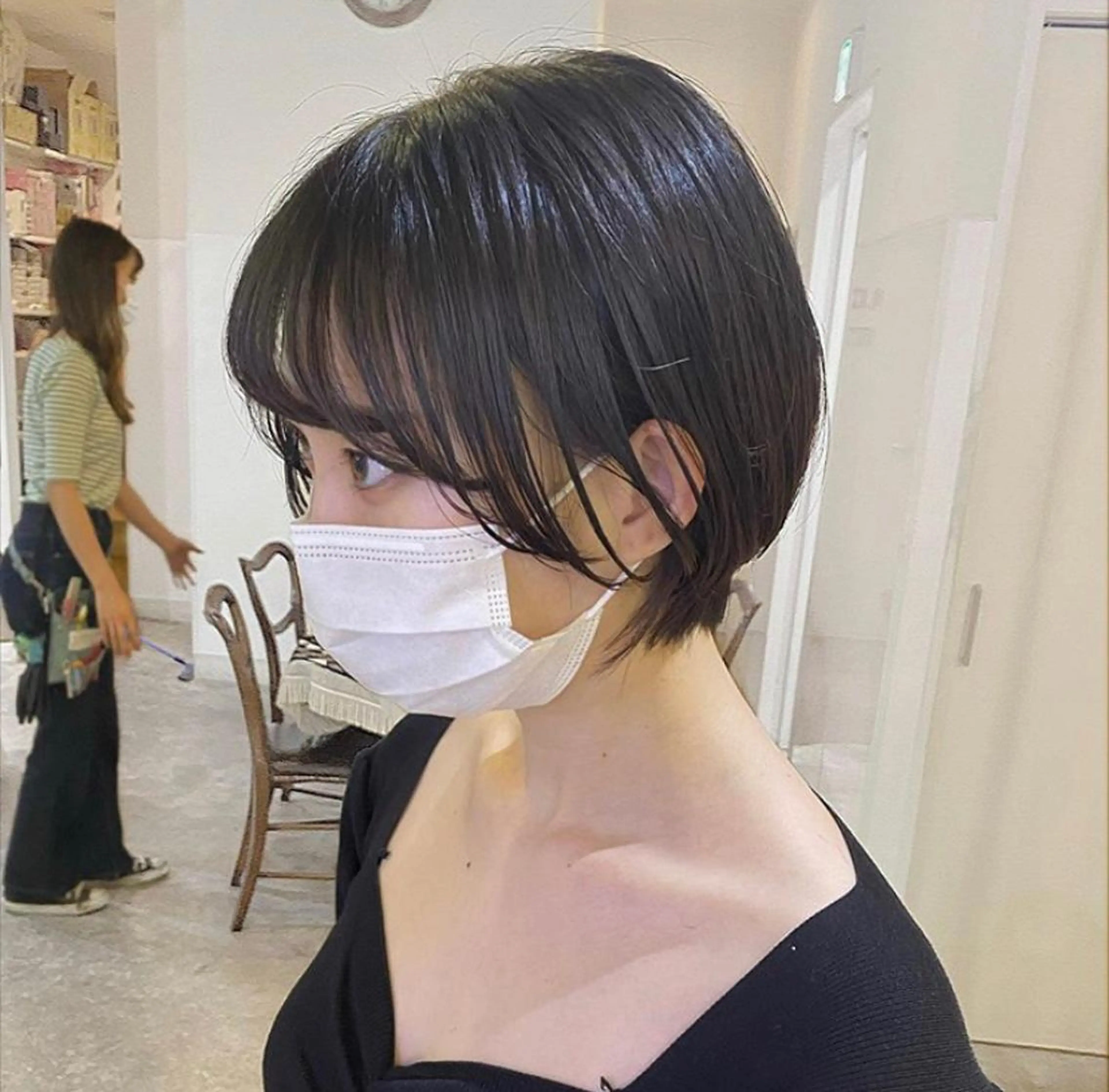 ショート 丸みショート 顔周りカット ショートヘア カット 似合わせ提案サラ艶♡ 彩華のヘアスタイル