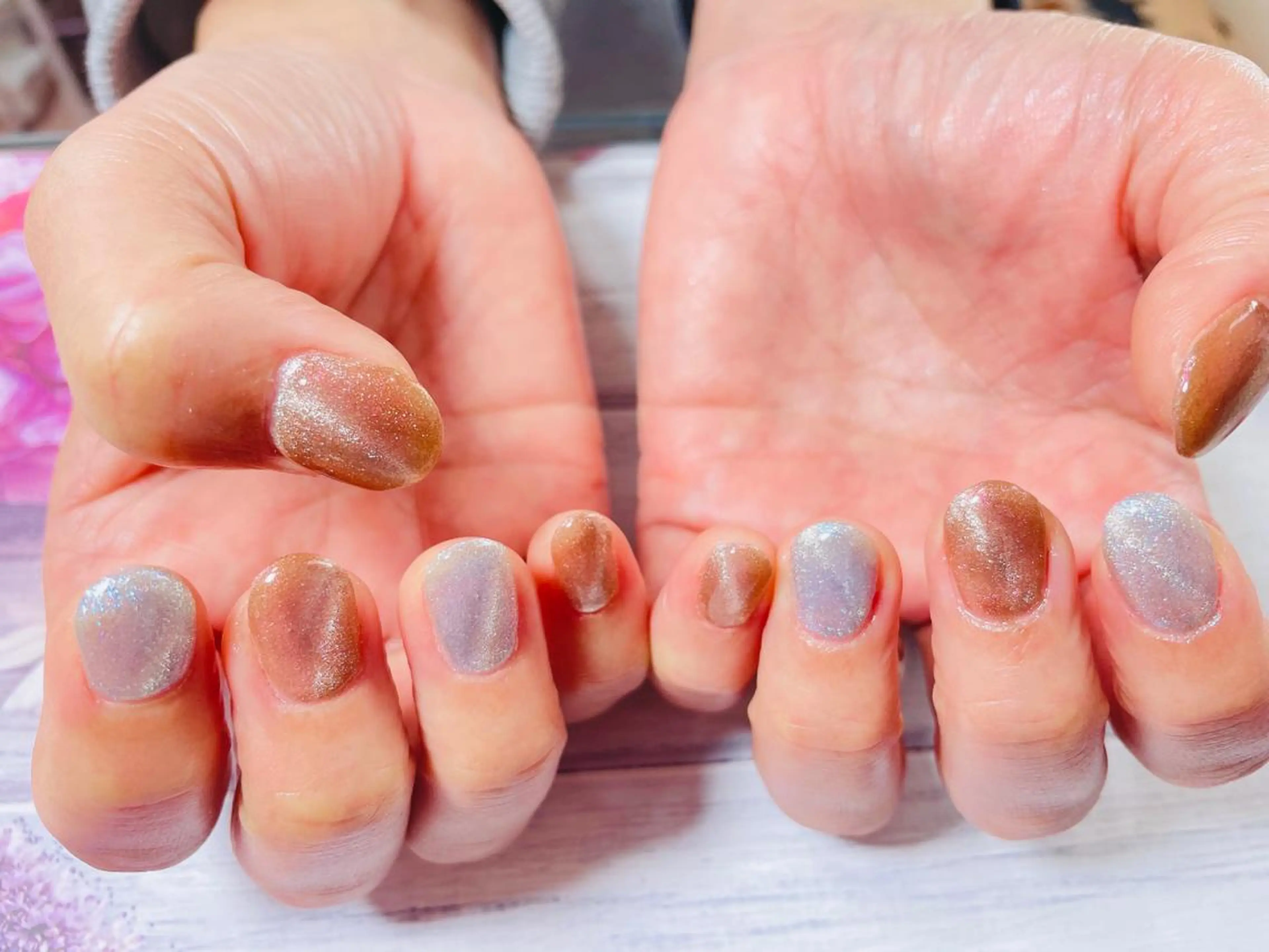 ネイル マグネットネイル ハンドネイル nailsalon Rinのネイルデザイン