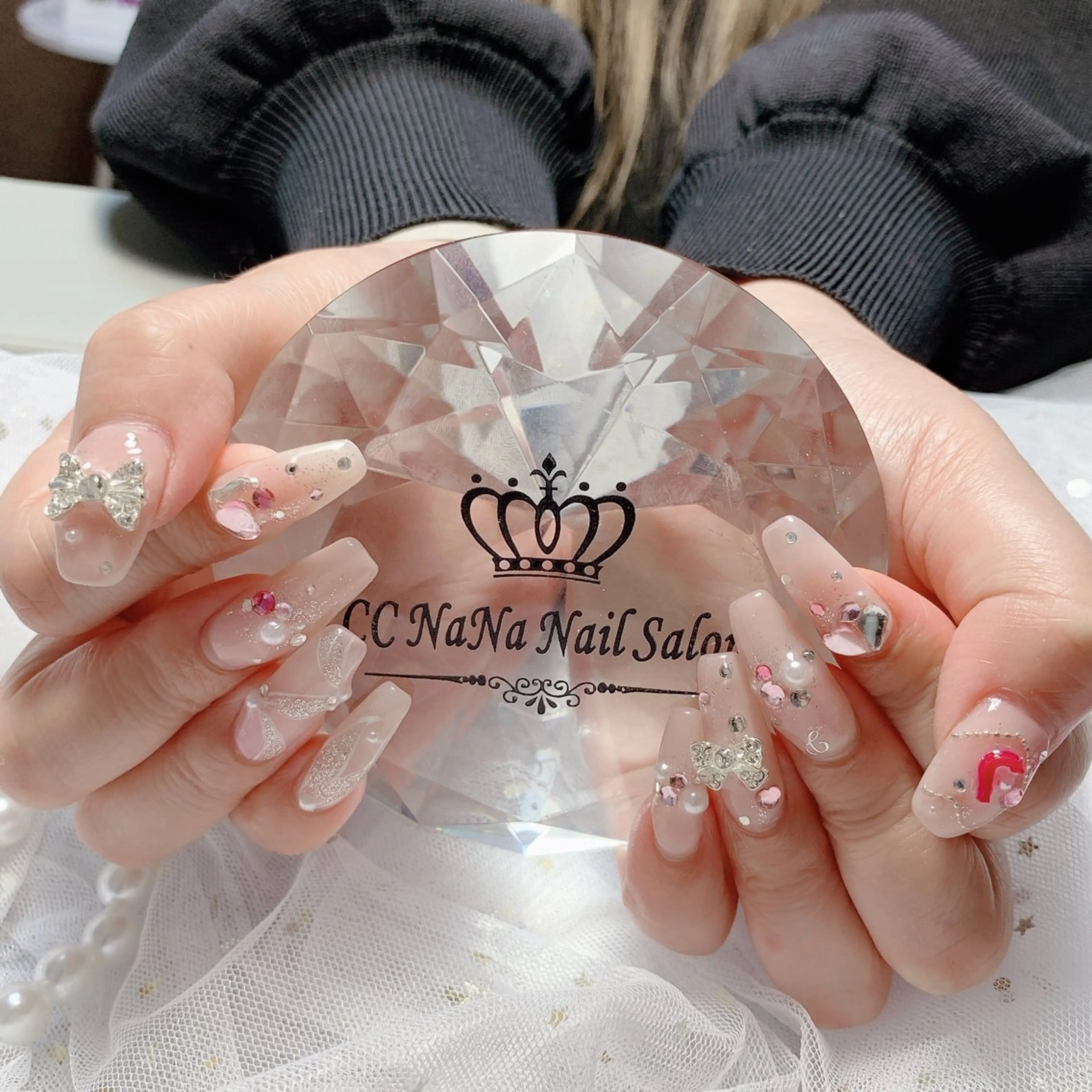 ネイル スカルプネイル ハンドネイル 💎CC・NaNa 韓国風ネイル🌙Cのネイルデザイン