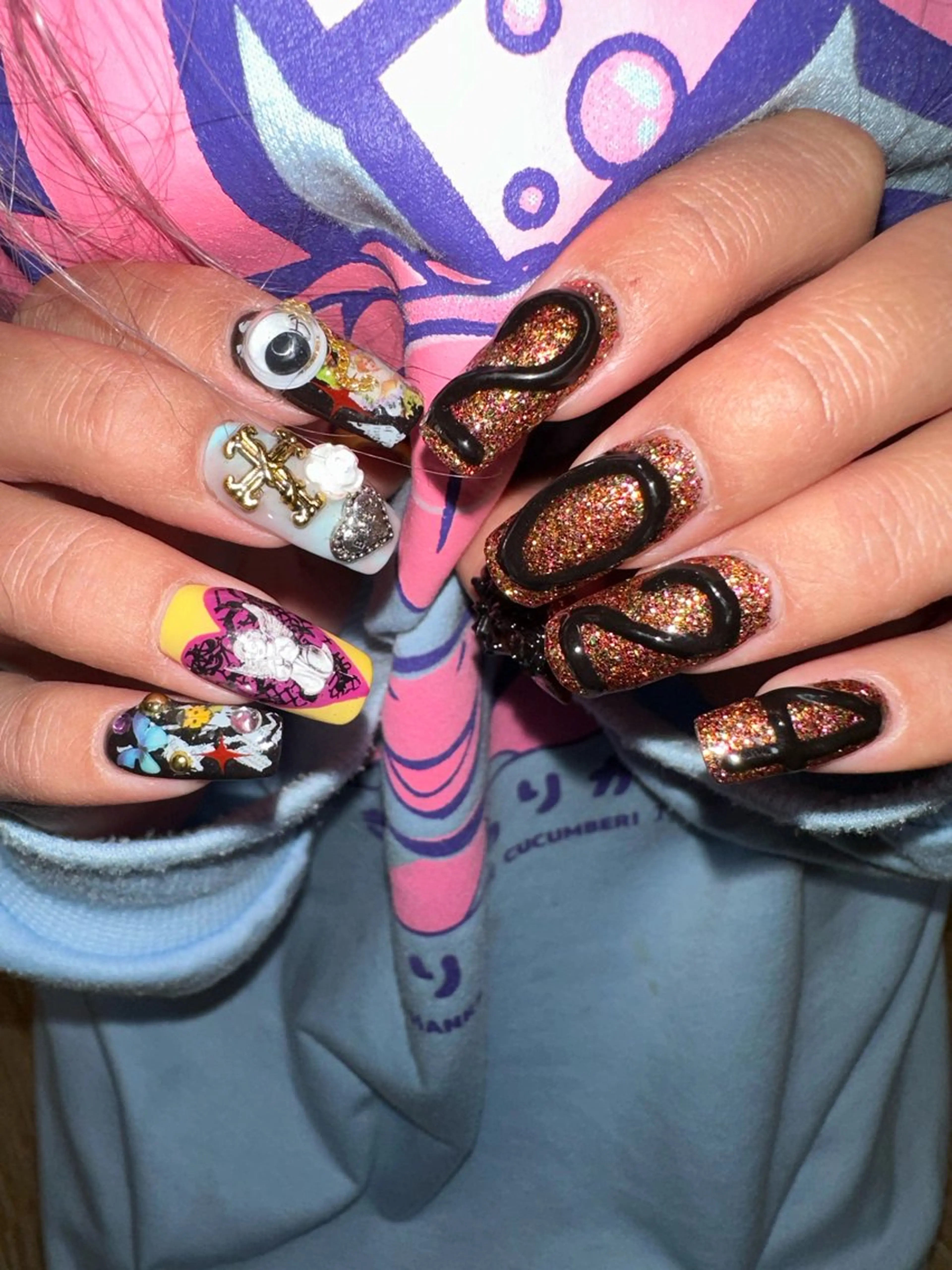 ネイル 福の爪 🍒福山千晴のネイルデザイン