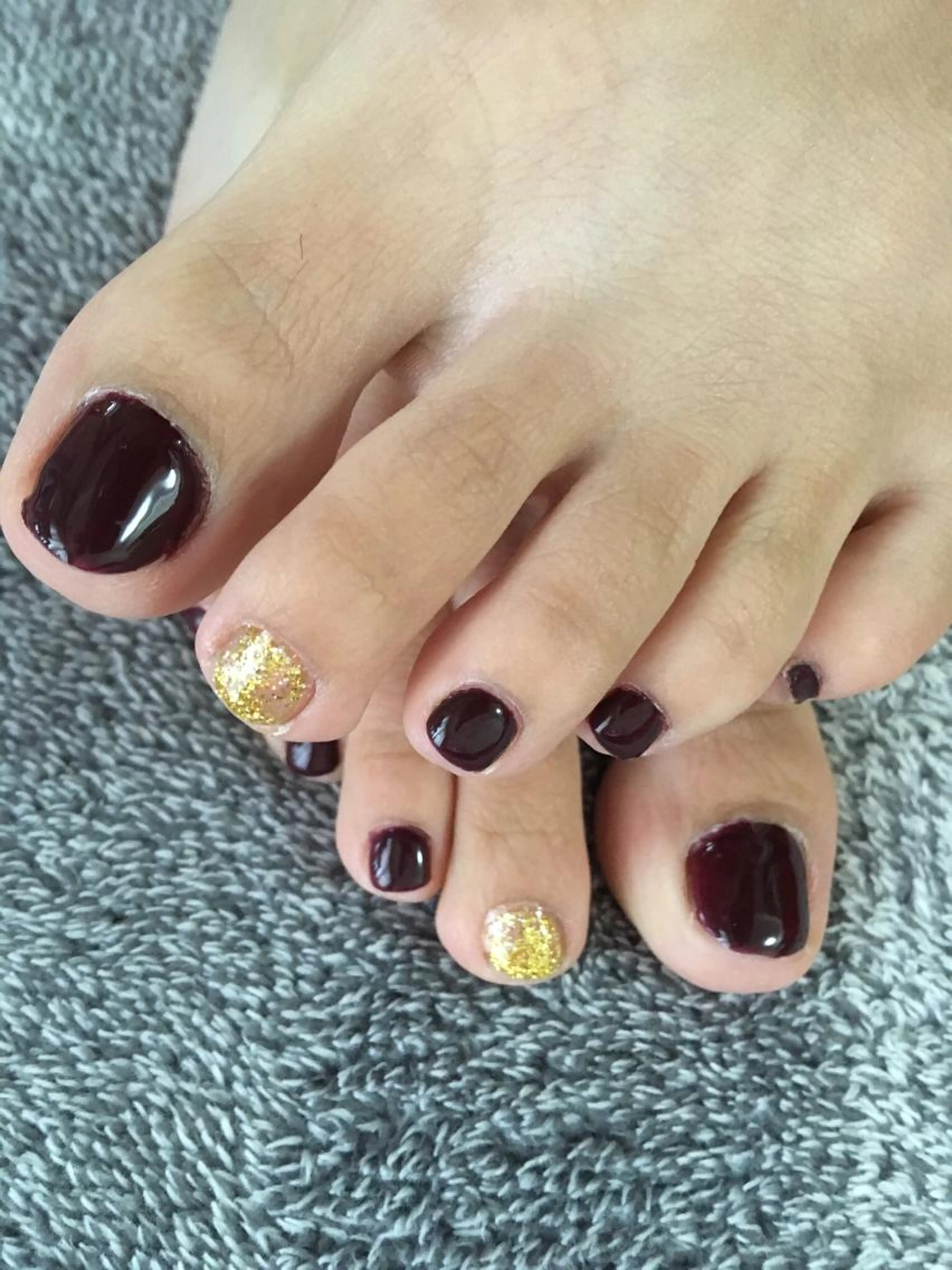 フットネイル👣 ワンカラーの写真