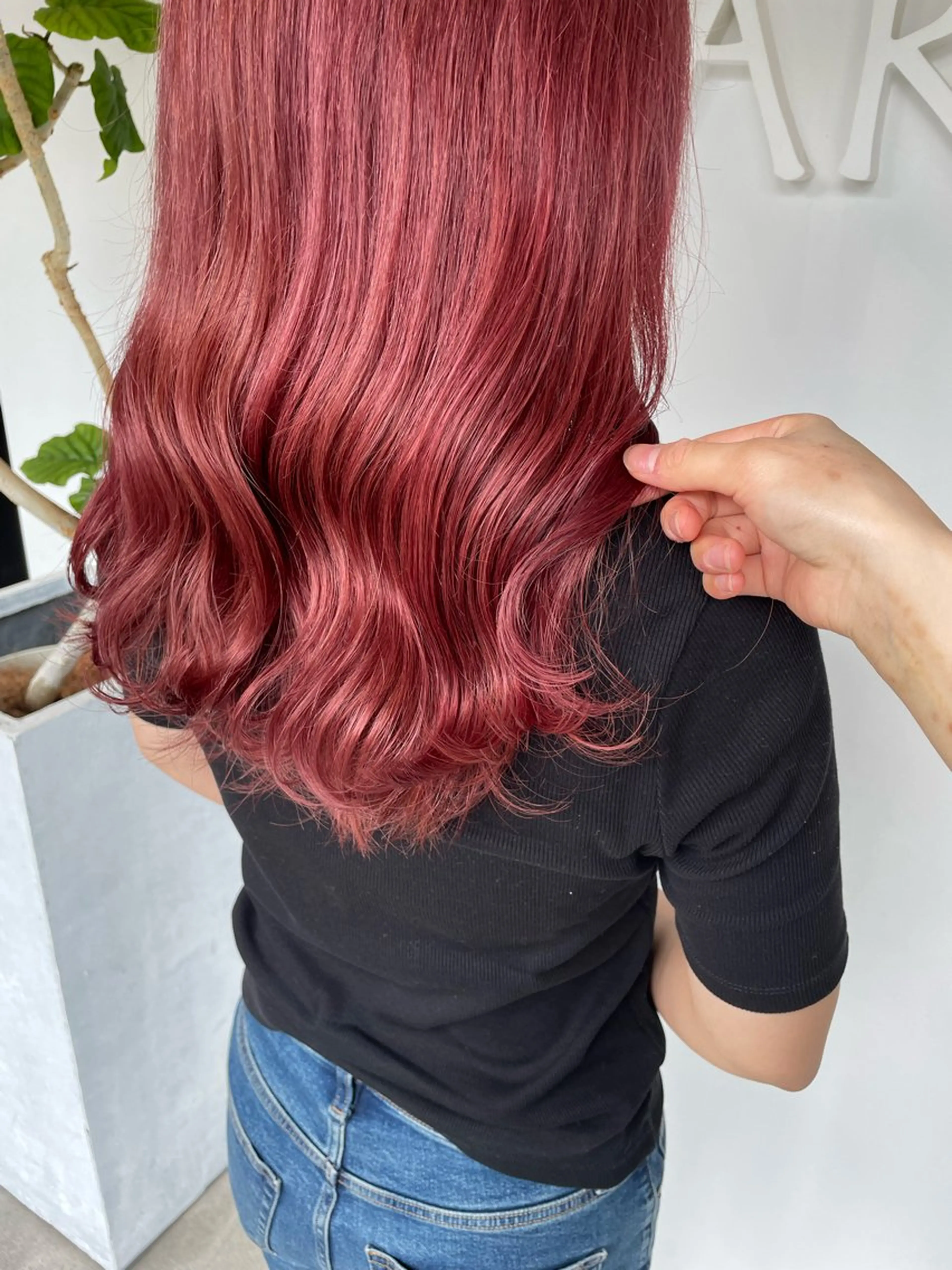 ロング カット ヘアカラー トリートメント 暖色カラー/ 透明感/kohinaのヘアスタイル