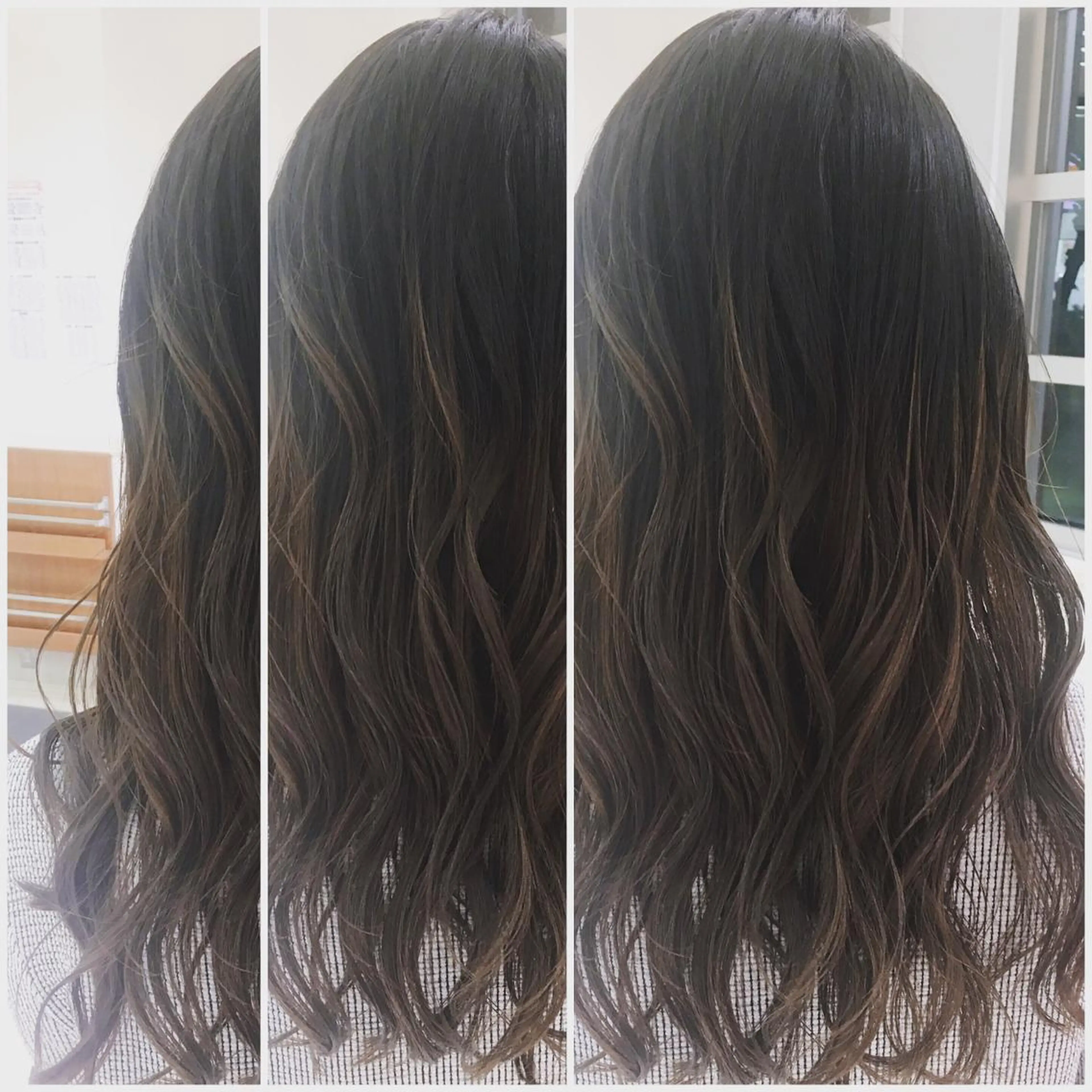 ロング カラー バレイヤージュ グレージュ イルミナカラー 外国人風カラー レイヤーカット カット ヘアカラー トリートメント N° jillva ♦️川端裕司♦️のヘアスタイル