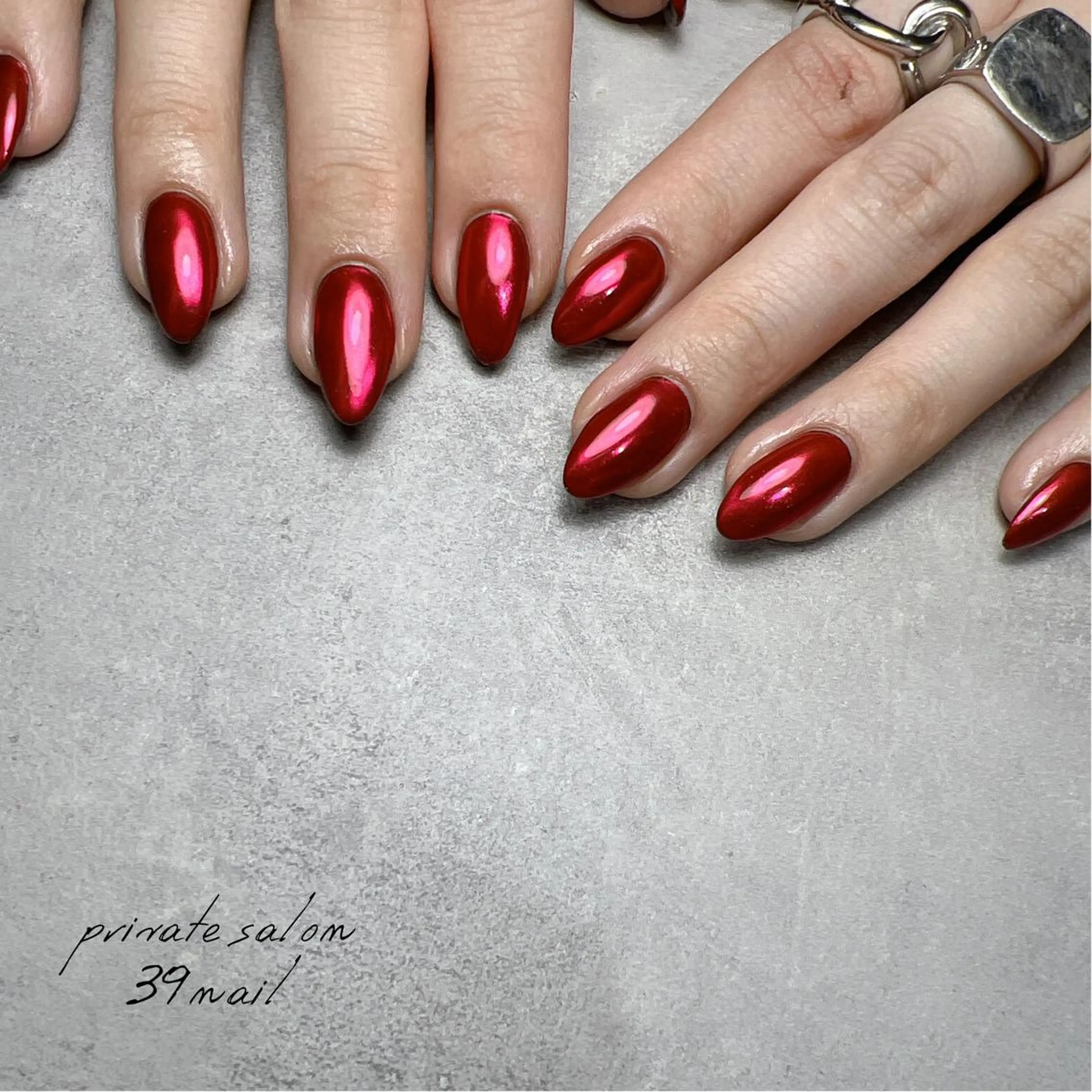 ミディアム ネイル ハンドネイル 京橋 【39nail】のネイルデザイン