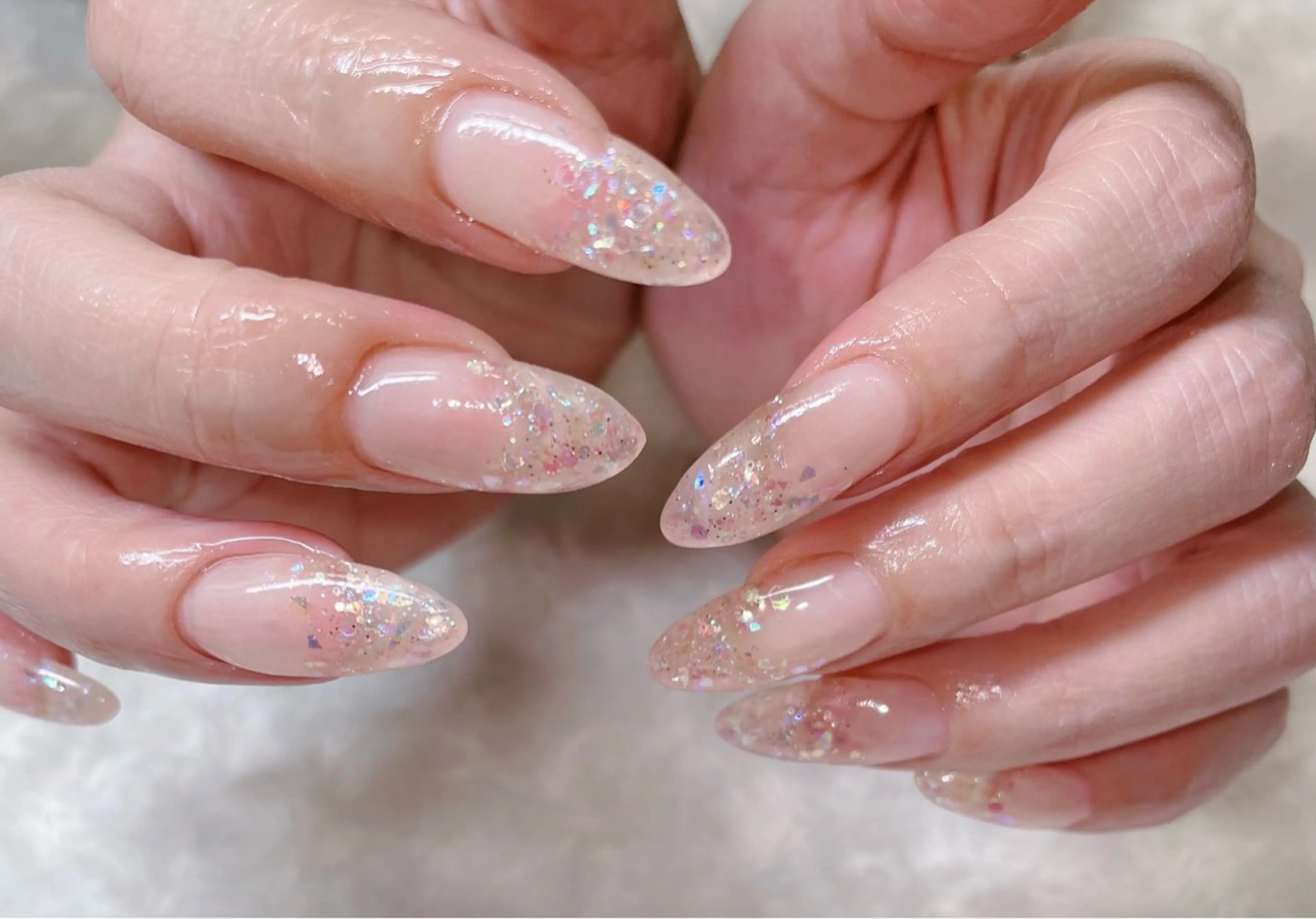 《ミニモ学割U24》【ハンド】ラメグラデーション💅初回他店付替オフあり/初回オフなし/自店オフありの写真