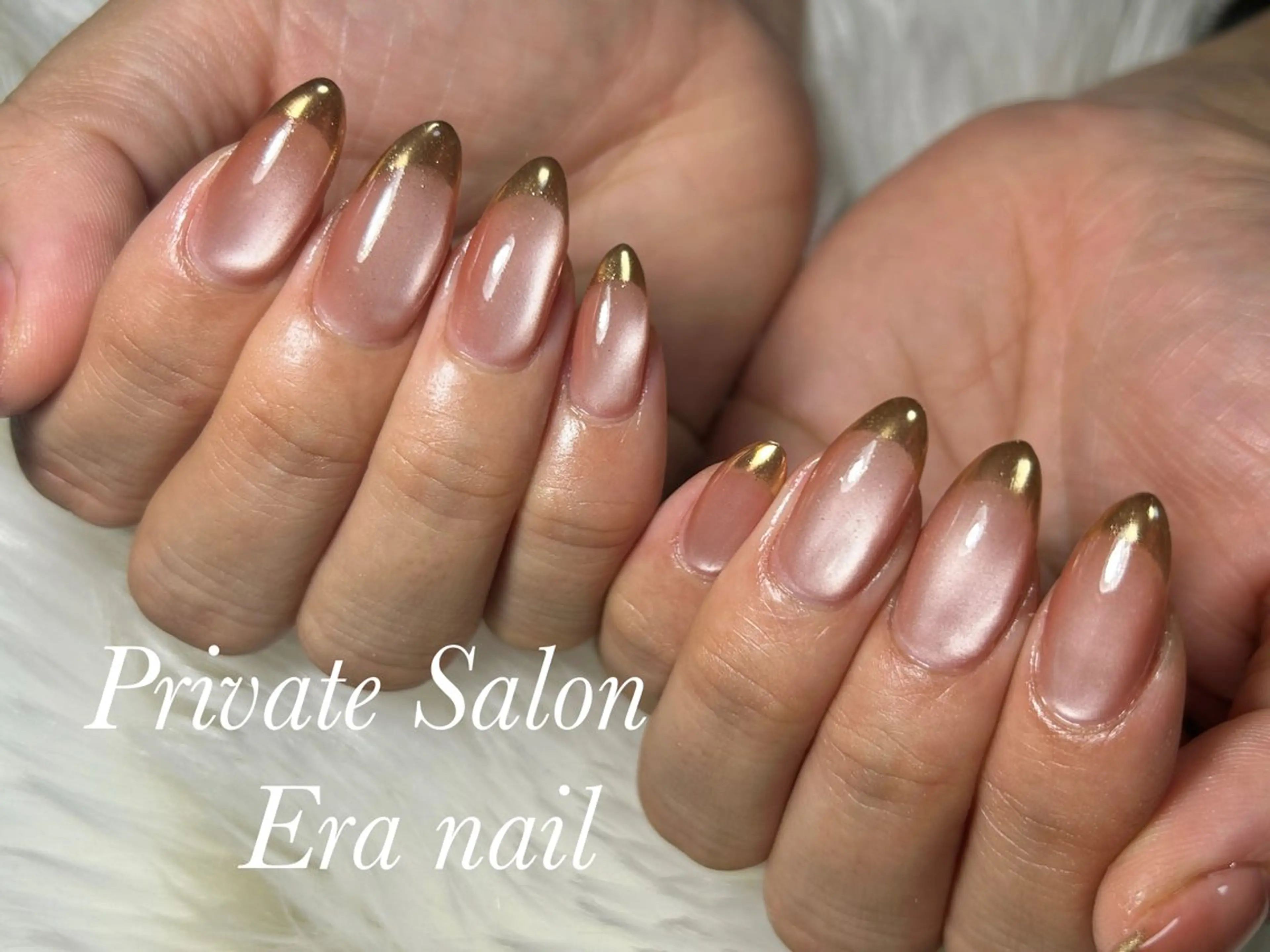 ネイル フレンチネイル マグネットネイル ミラーネイル ハンドネイル Era nailのネイルデザイン