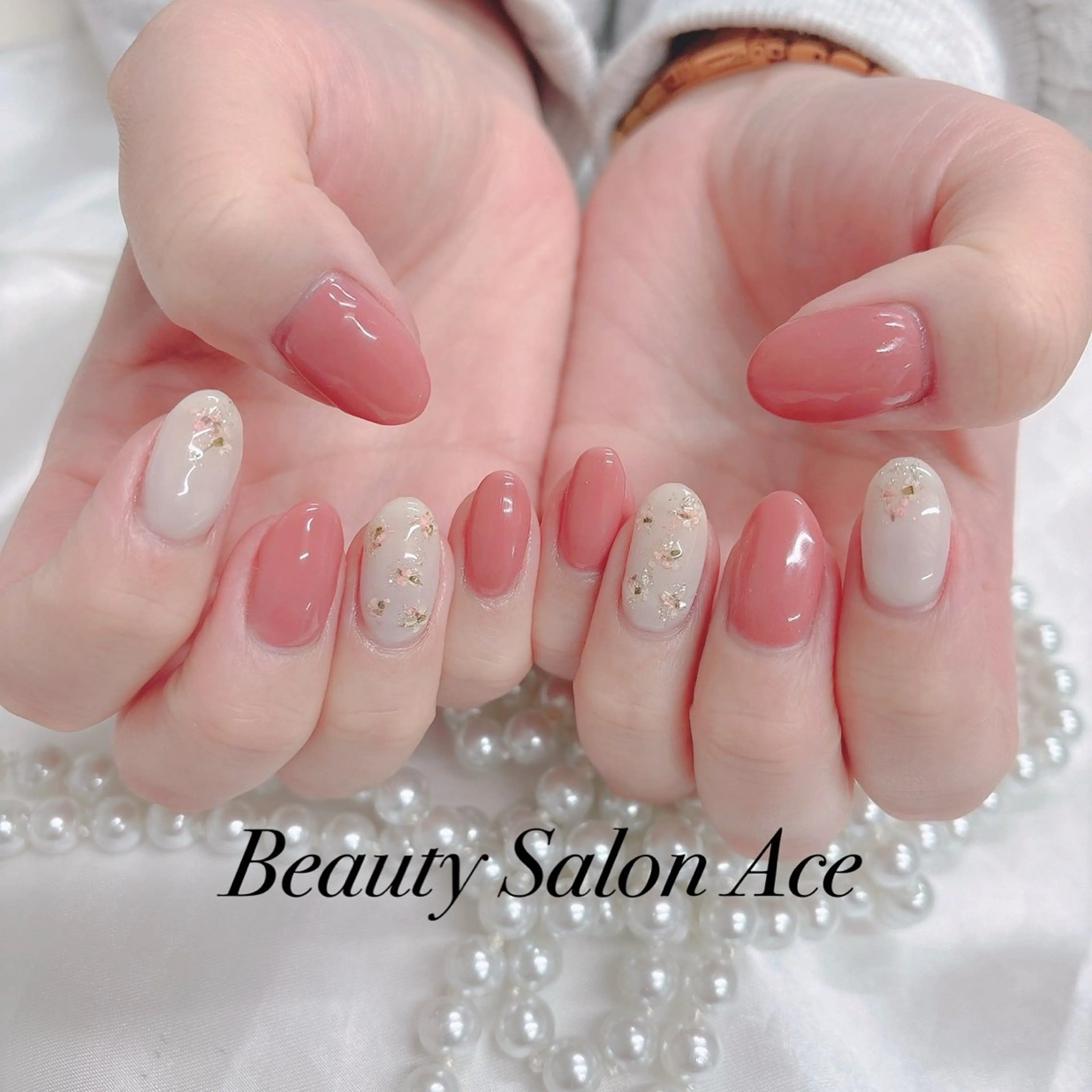 ネイル ハンドネイル ハンドケア Beauty Salon Ace（ネイルサロン　エース）所属・池袋フィルイン Ace♡長さだしのネイルデザイン