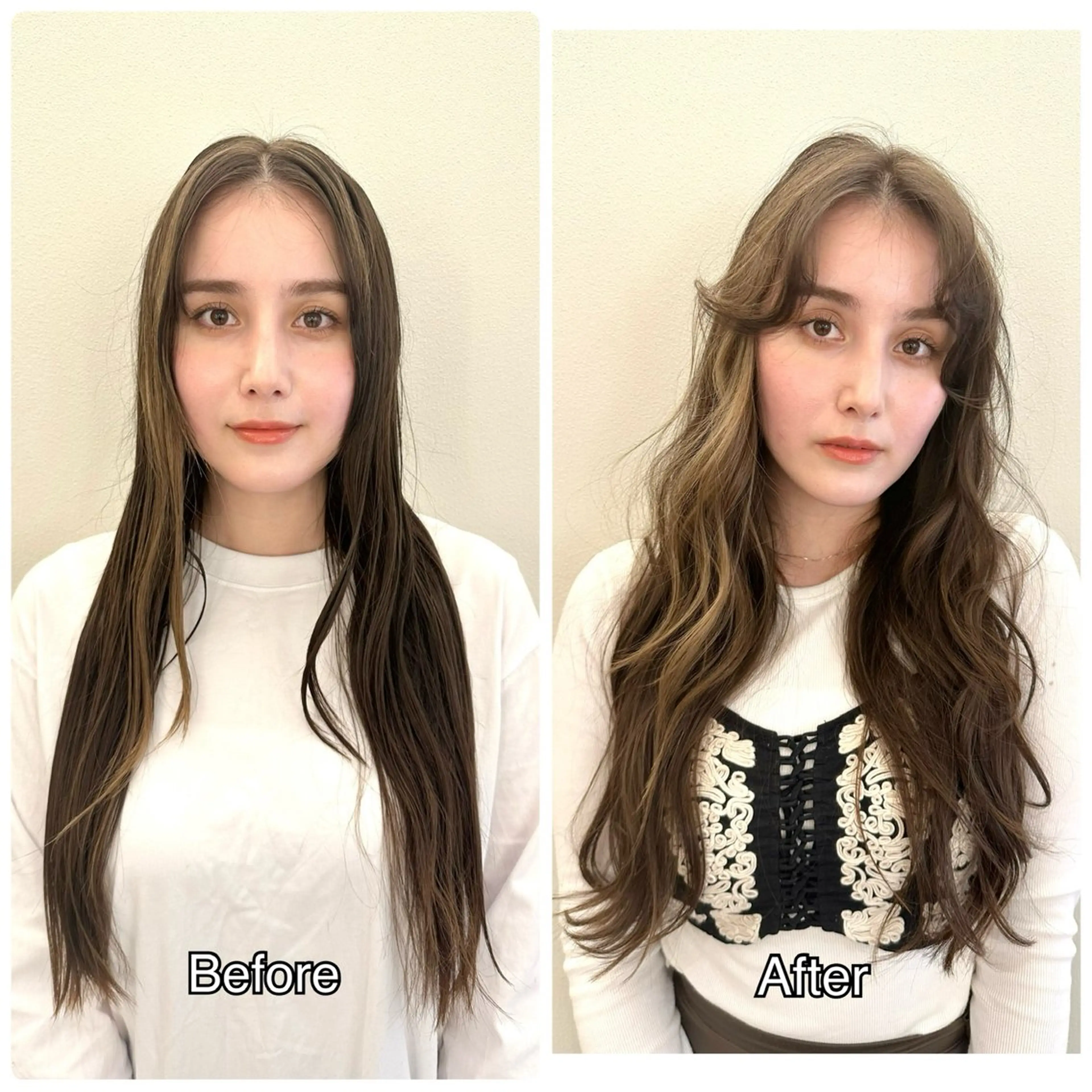 ロング レイヤーカット 似合うが分かる💕 骨格診断/宮澤瑞穂のヘアスタイル