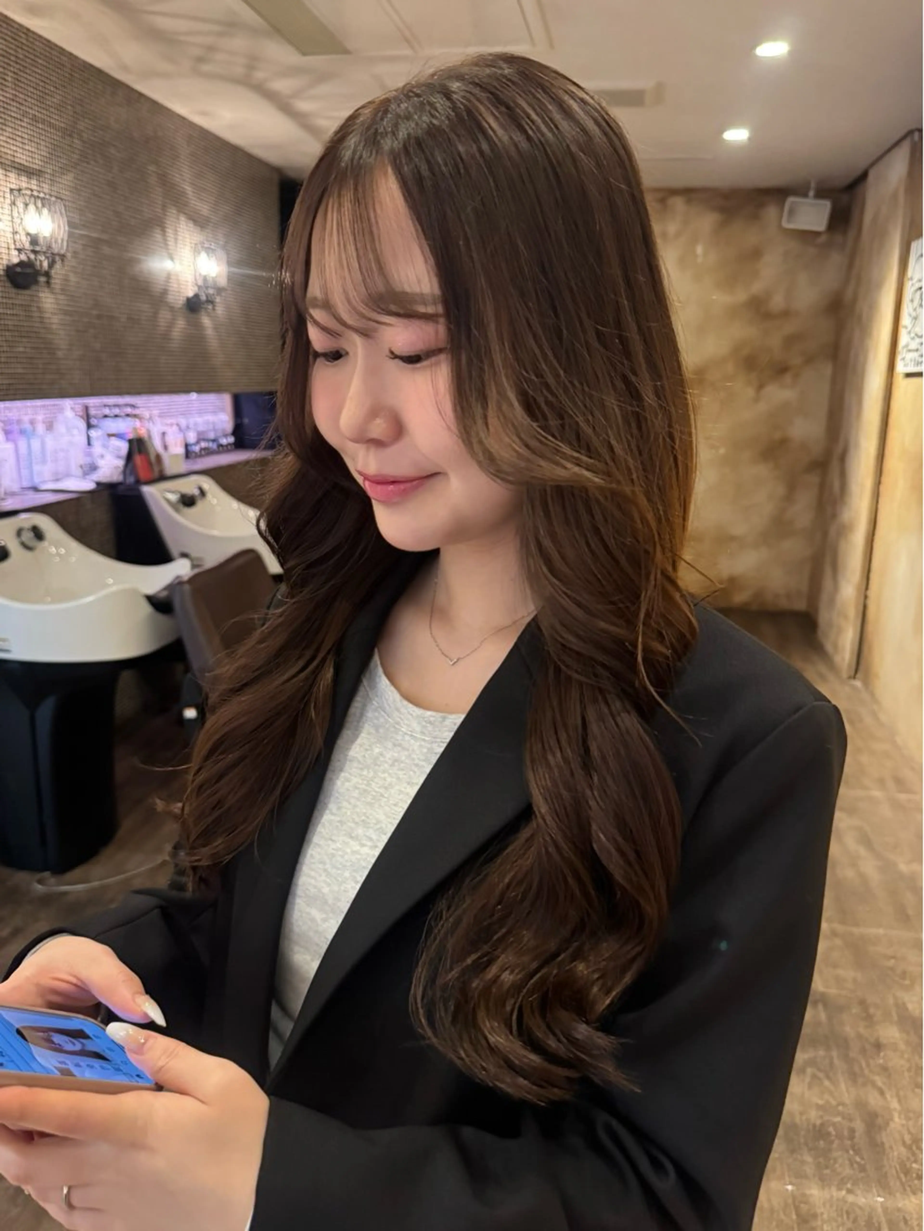 ロング カラー トリートメント ヘアカラー lot Karen / 心斎橋のヘアスタイル