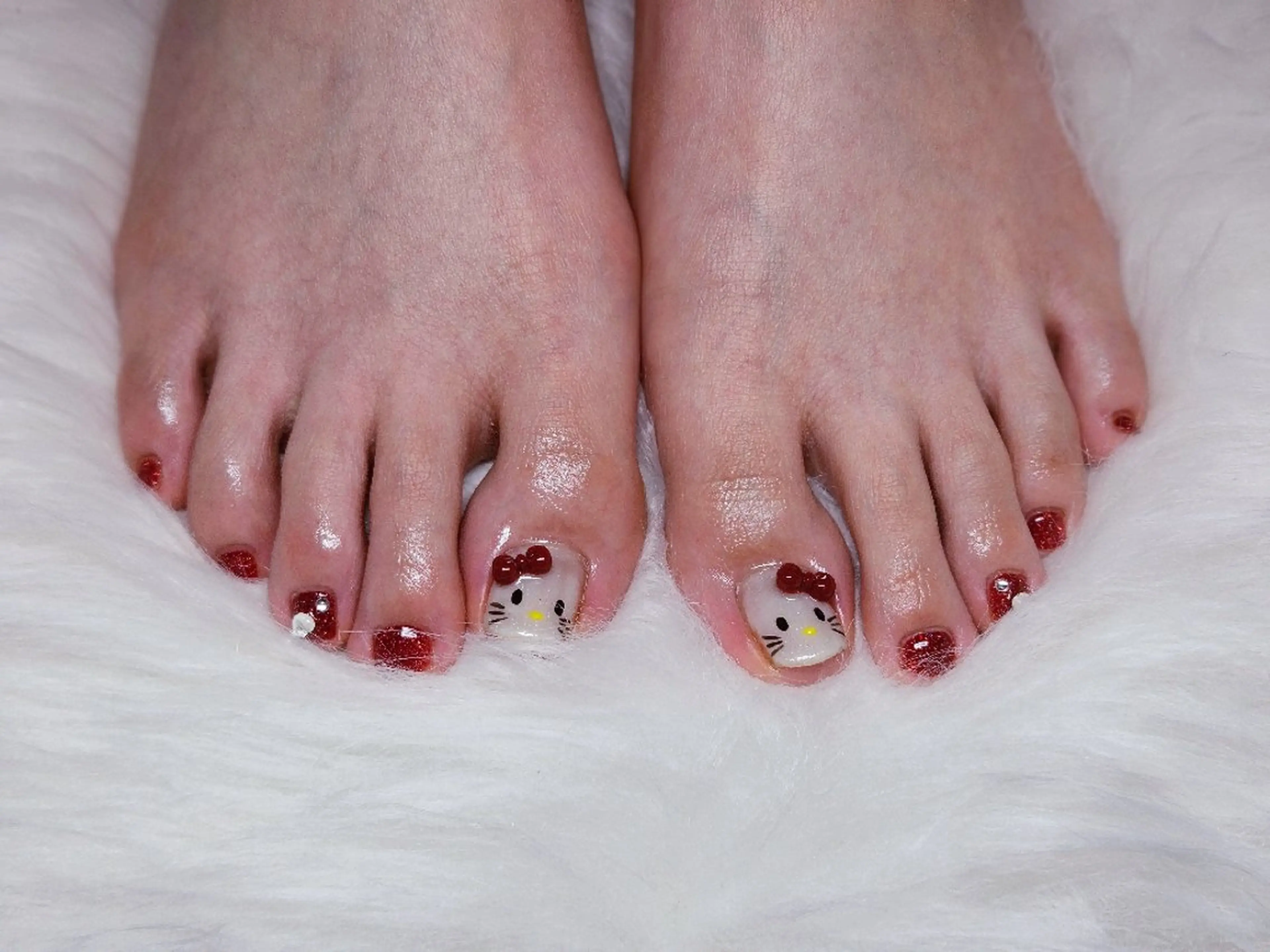 ネイル フットネイル 京免 もものネイルデザイン