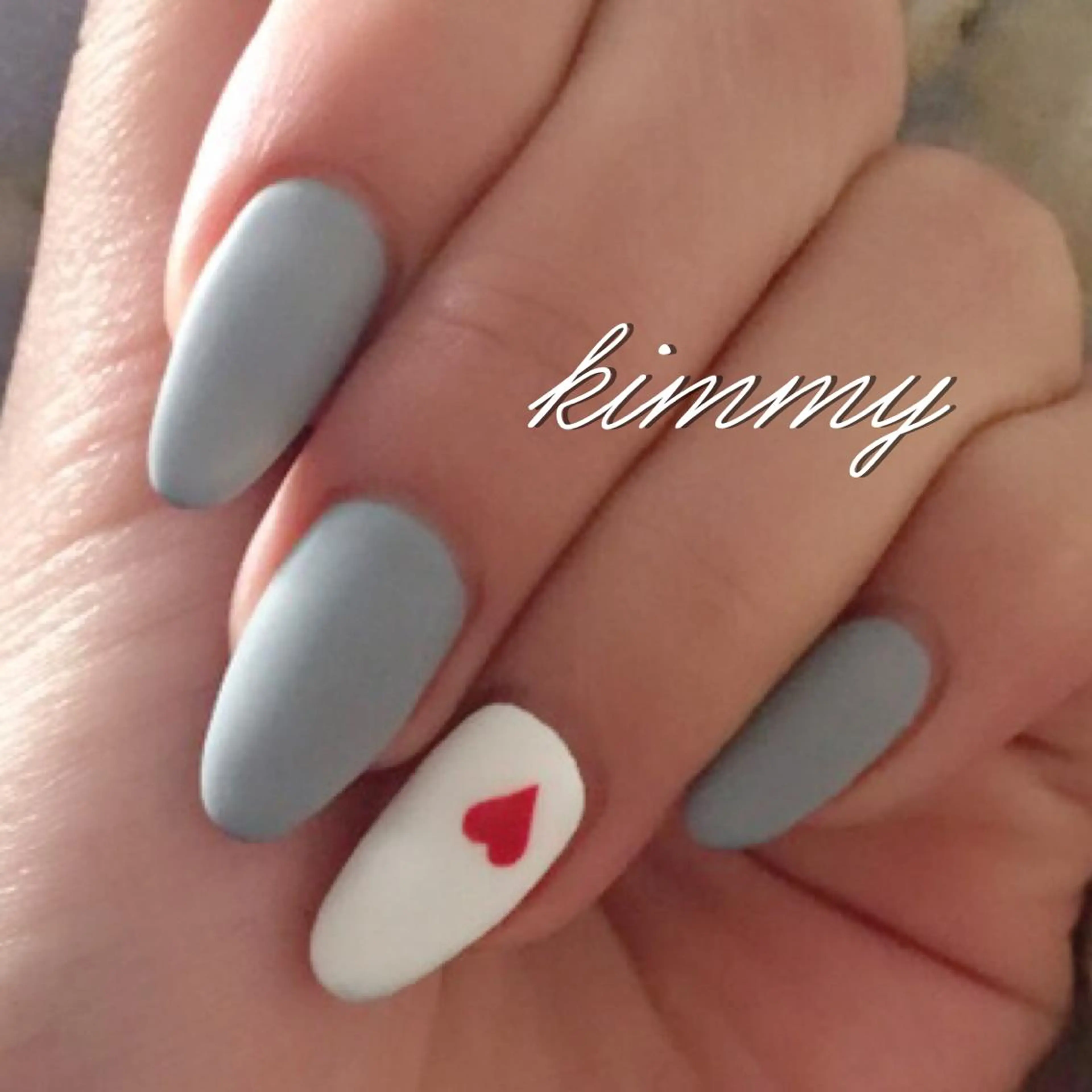 ネイル マットネイル ハンドネイル kimmy nailsのネイルデザイン
