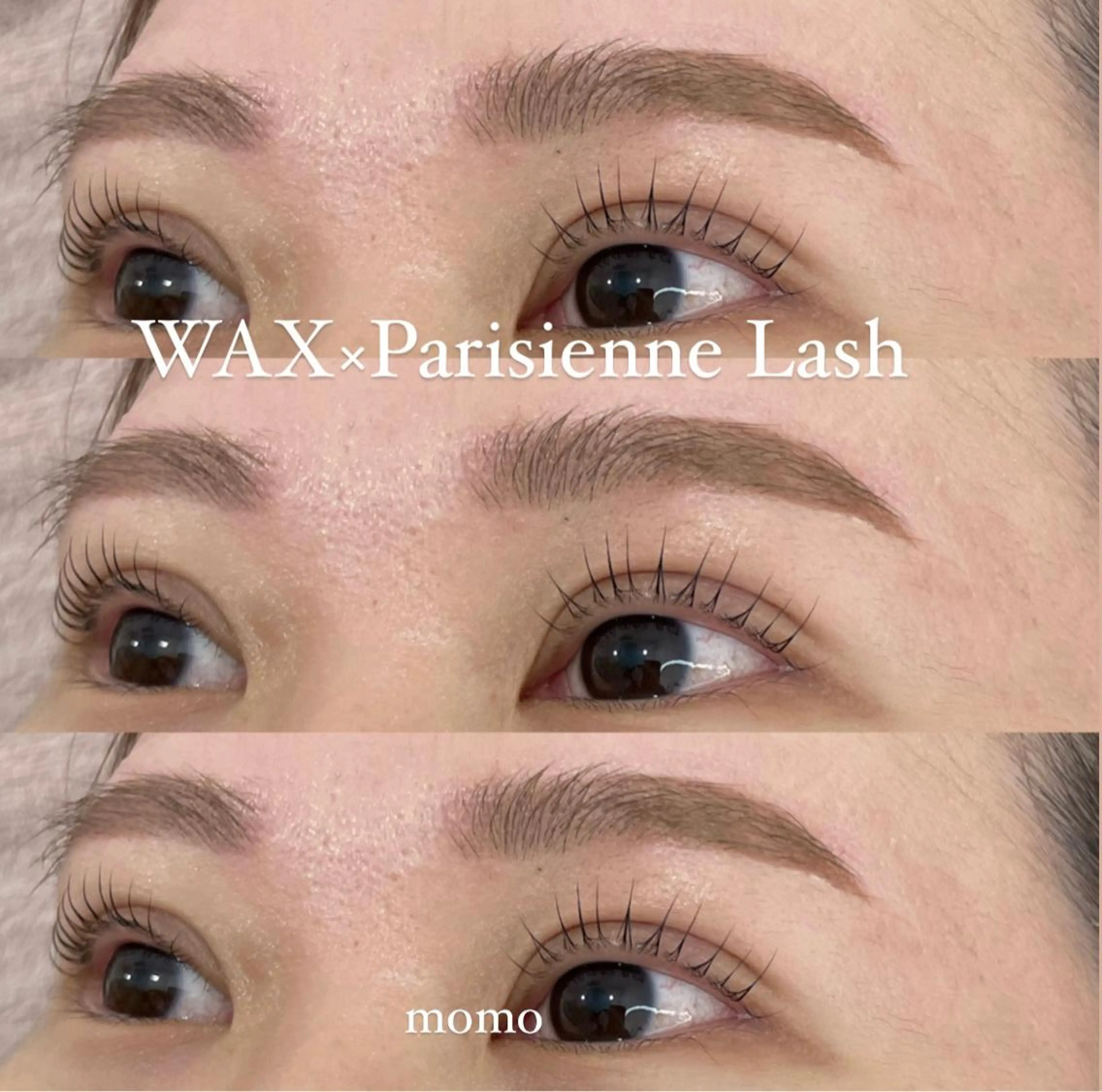 マツエク・マツパ アイブロウ 眉毛ワックス脱毛 パリジェンヌラッシュリフト SecretBelle梅田北店所属・eye/blow 梅田店momoのマツエク・マツパデザイン