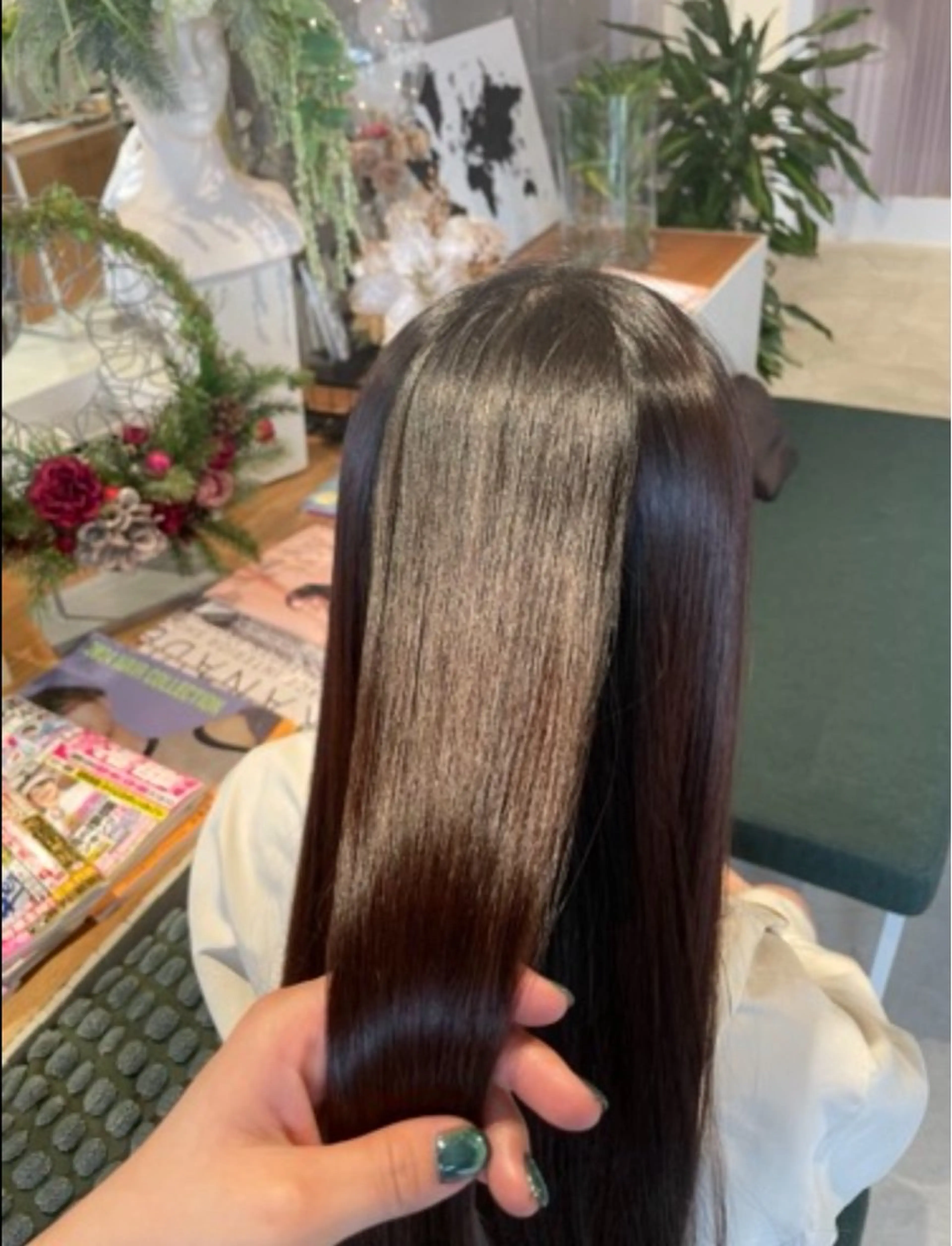 ロング 縮毛矯正 廣瀬 ちよみのヘアスタイル