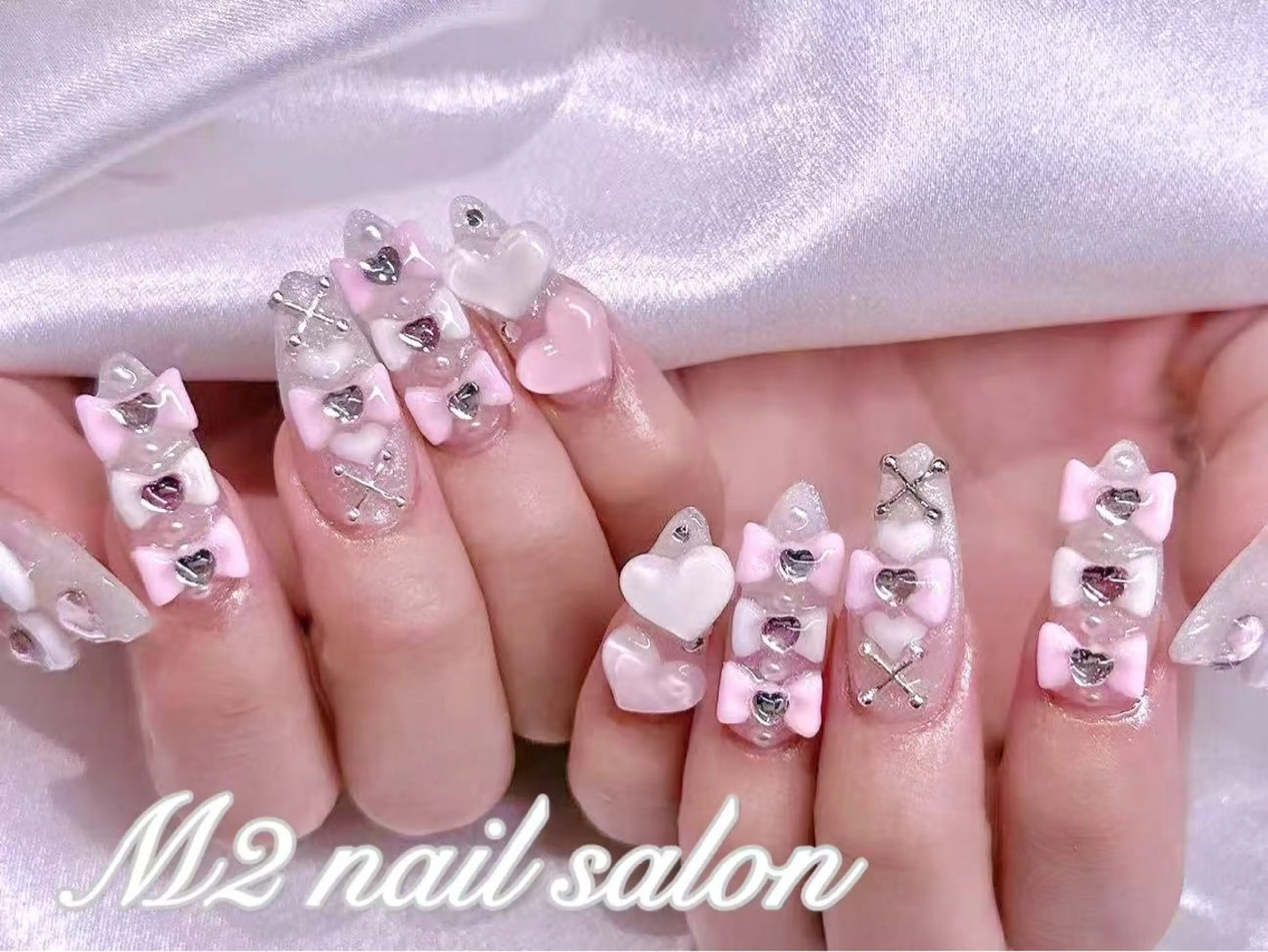 【長さだし10本】地雷女子ネイルの写真