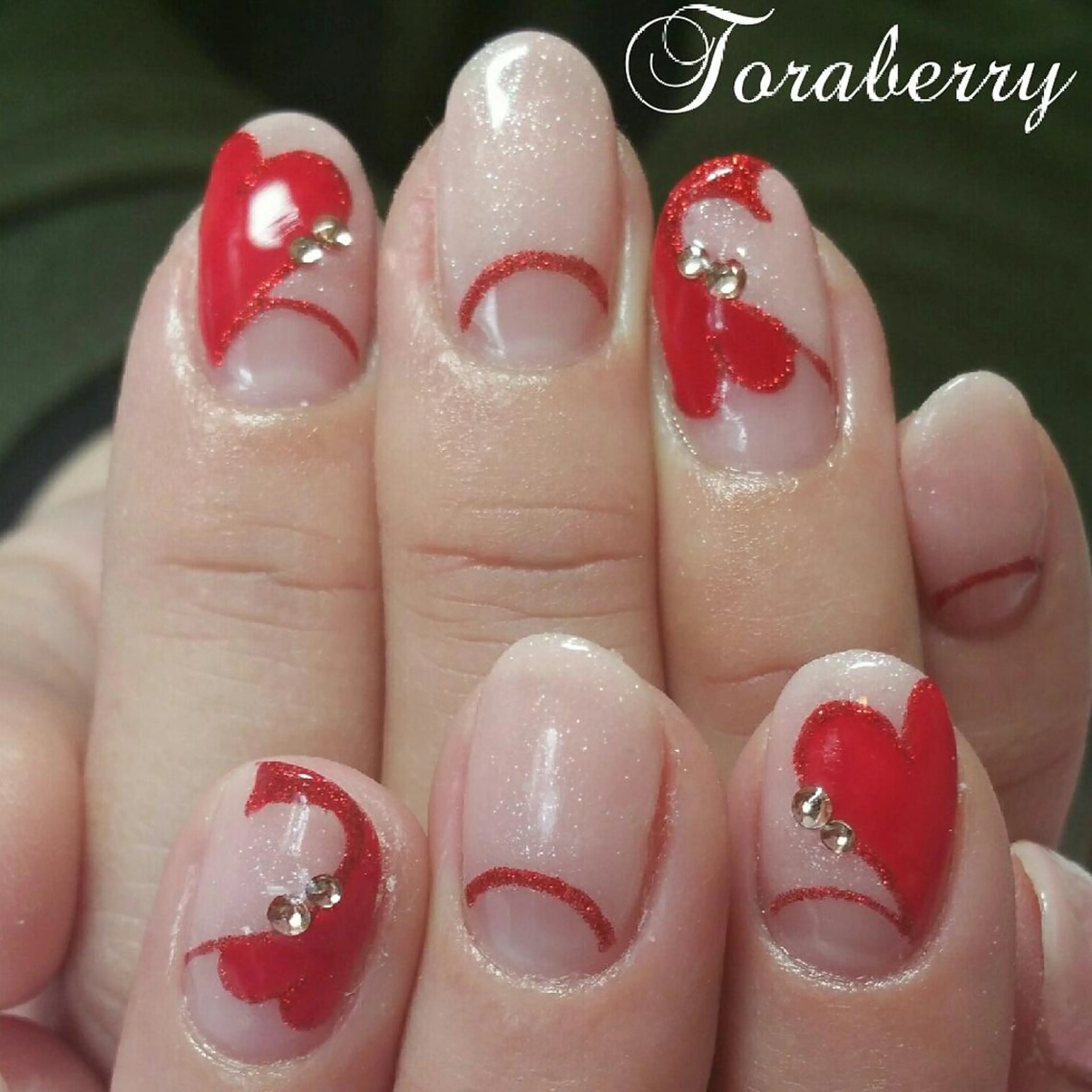 ネイル バレンタイン ネイリスト なつみのネイルデザイン