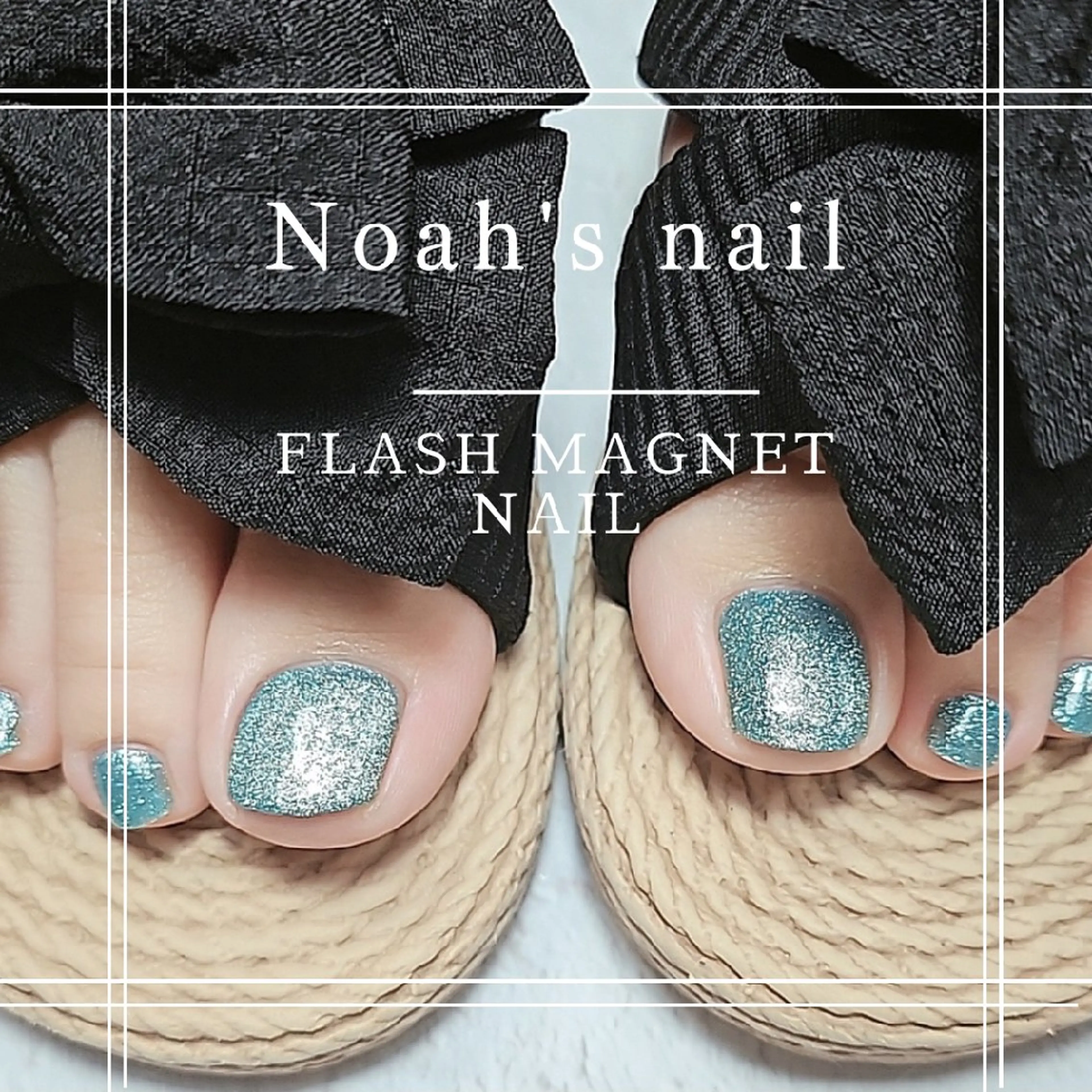 ネイル フラッシュネイル フラッシュマグ フットネイル マグネットネイル フットネイル Noah'snail   のネイルデザイン