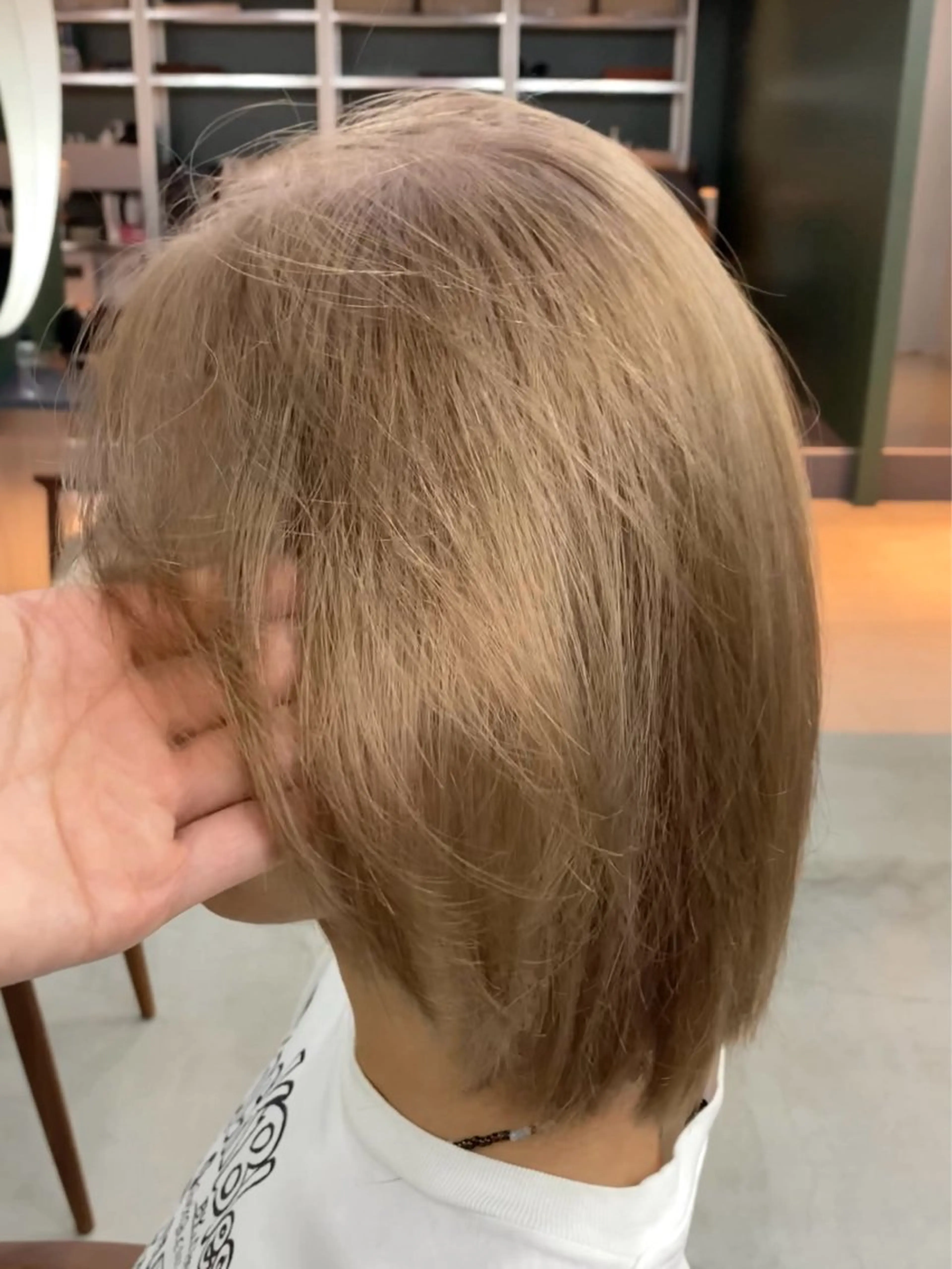 ミディアム カラー カット ヘアカラー トリートメント 村田 りょうやのヘアスタイル