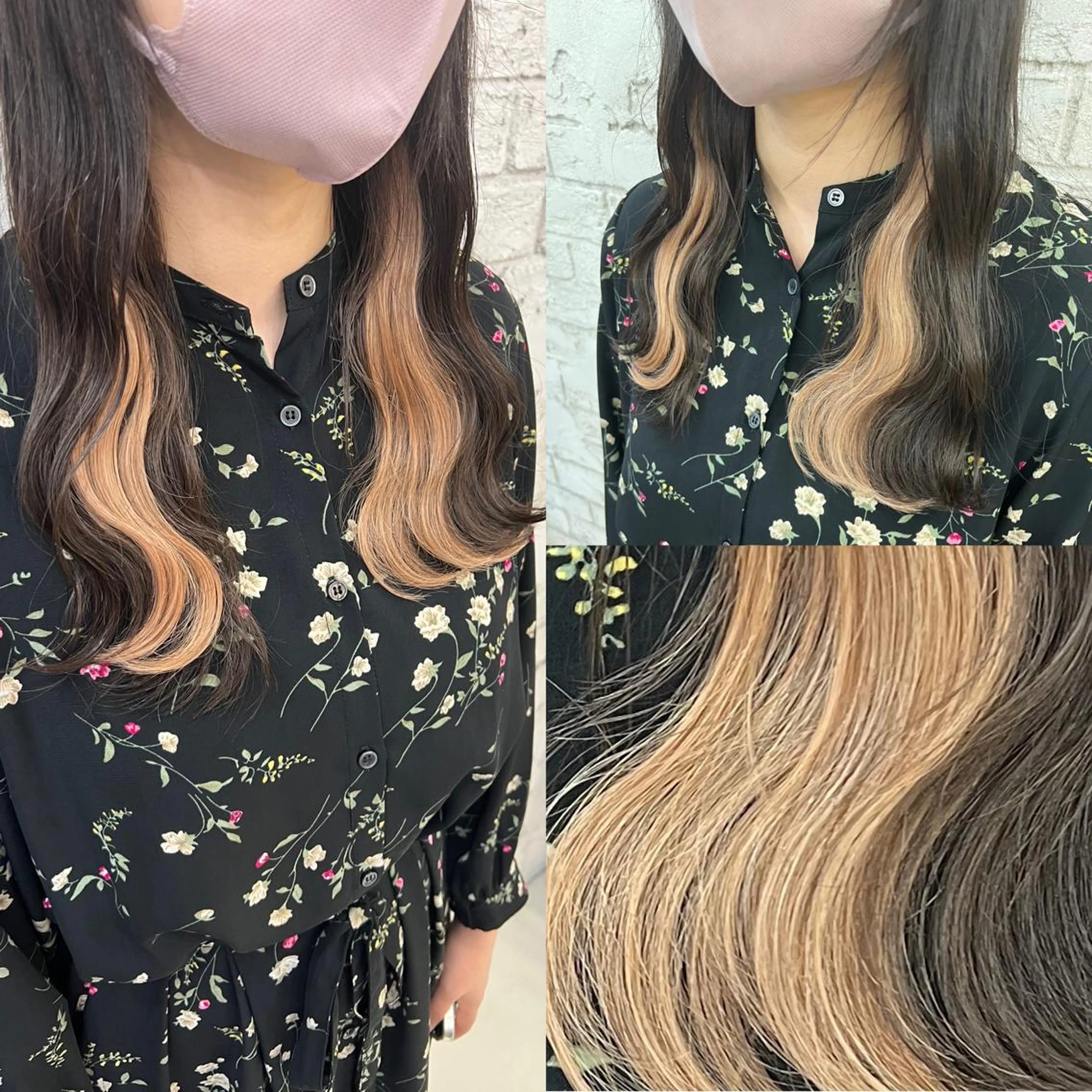 セミロング エクステ エクステ＆艶カラー 🎀YURINA🎀のヘアスタイル