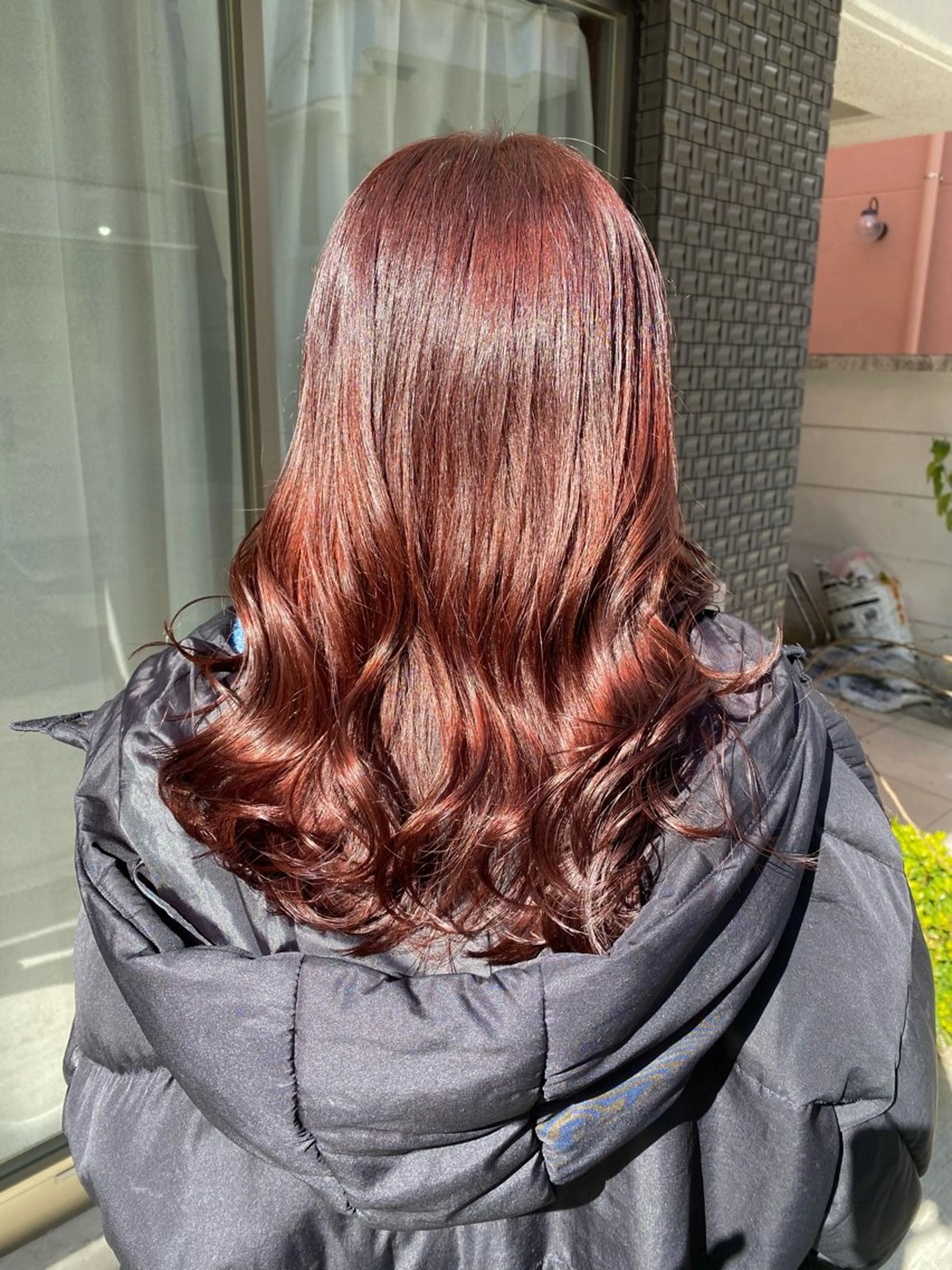 セミロング カラー ブラウンカラー ピンクカラー ピンクブラウン グレージュ/透明感/ 韓国ヘア/RISAのヘアスタイル