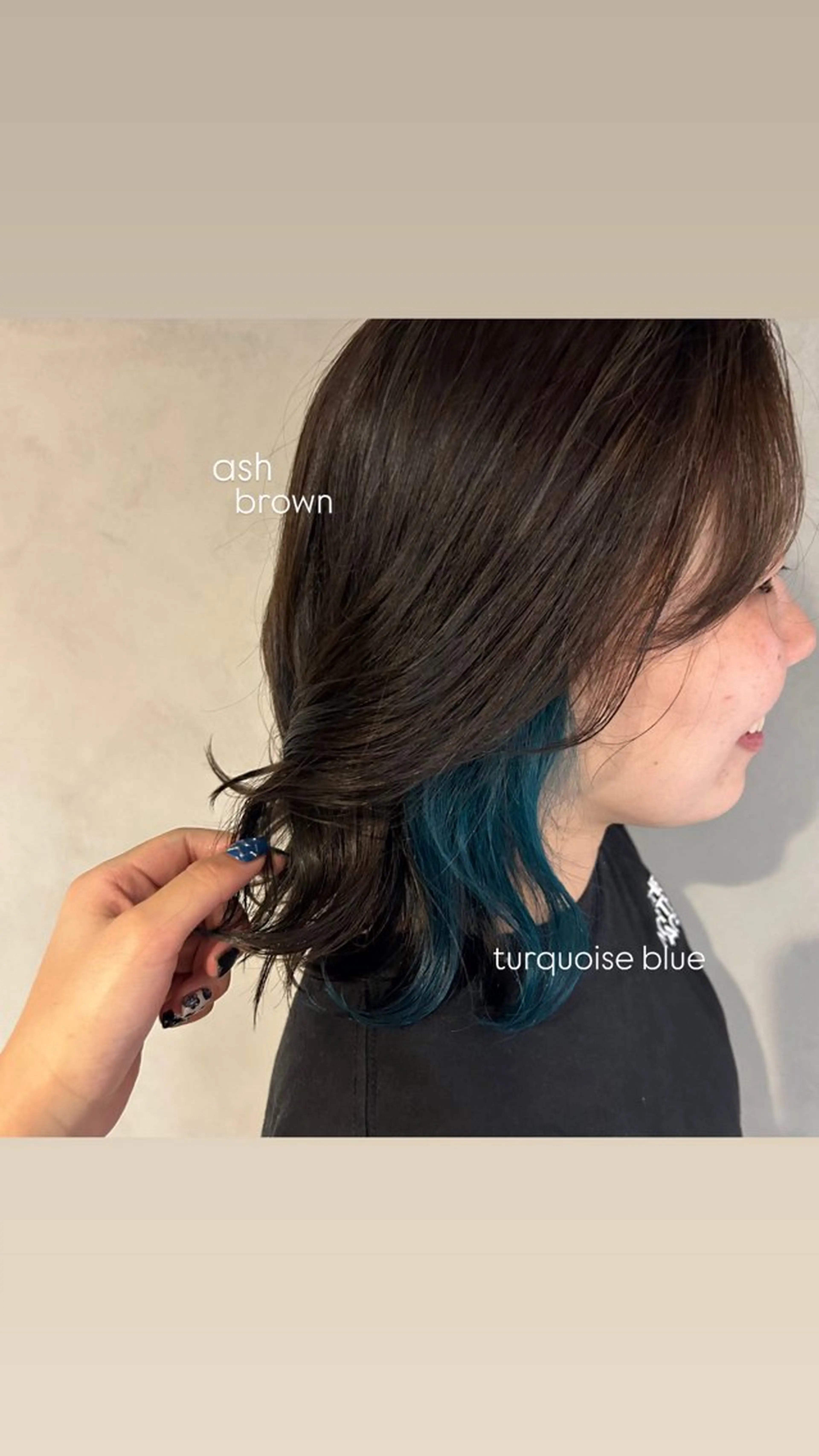 カラー インナーカラー 小林 愛弥のヘアスタイル