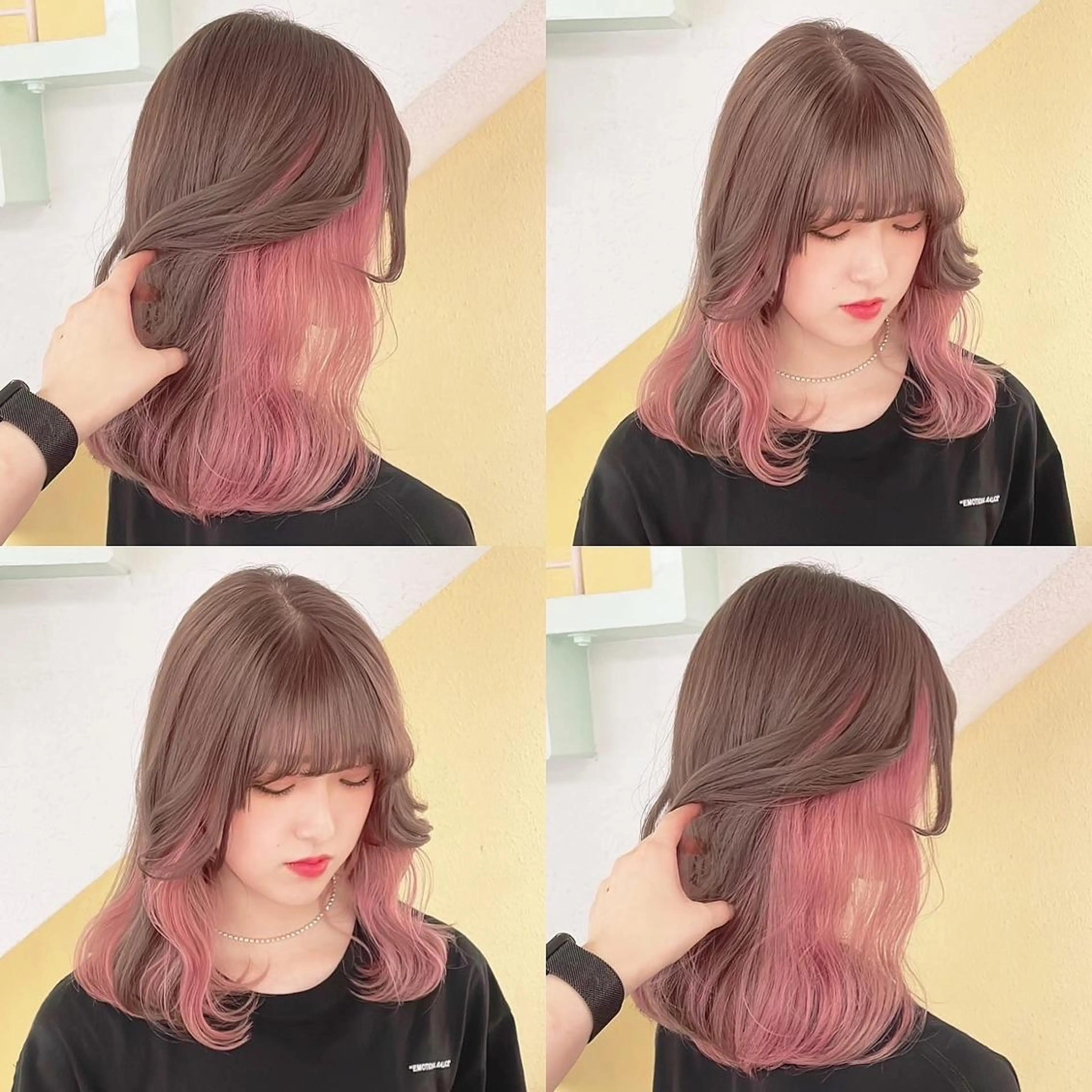 カラー ブリーチ ヘアカラー トリートメント 渋谷:インナーカラー ／🍒エリカ🍒のヘアスタイル