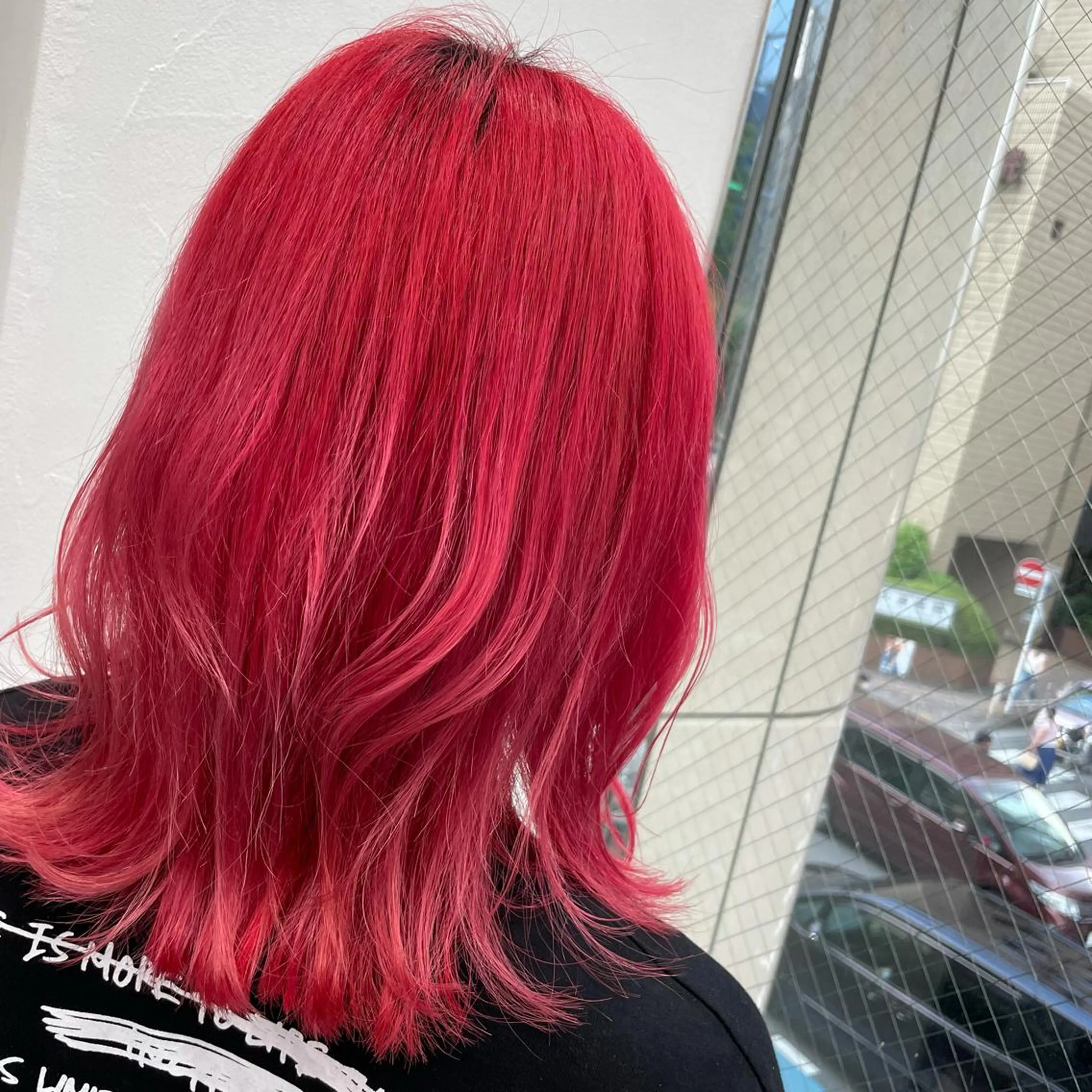 ミディアム カラー レッドカラー 🌼杉田 胡桃🌼のヘアスタイル