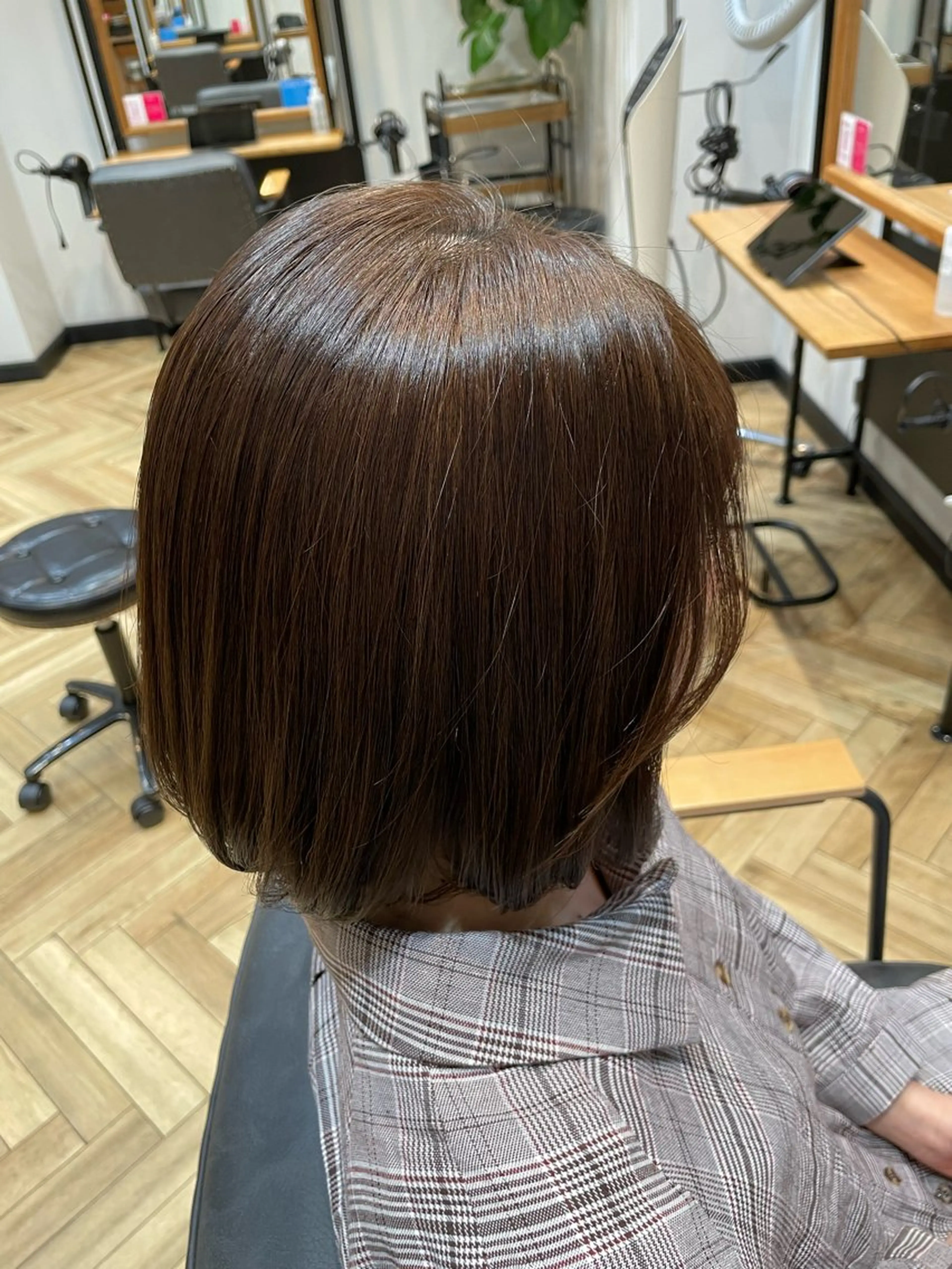 カラー ブラウンカラー 透明感カラー 望恵🌸 韓国🇰🇷スタイルのヘアスタイル