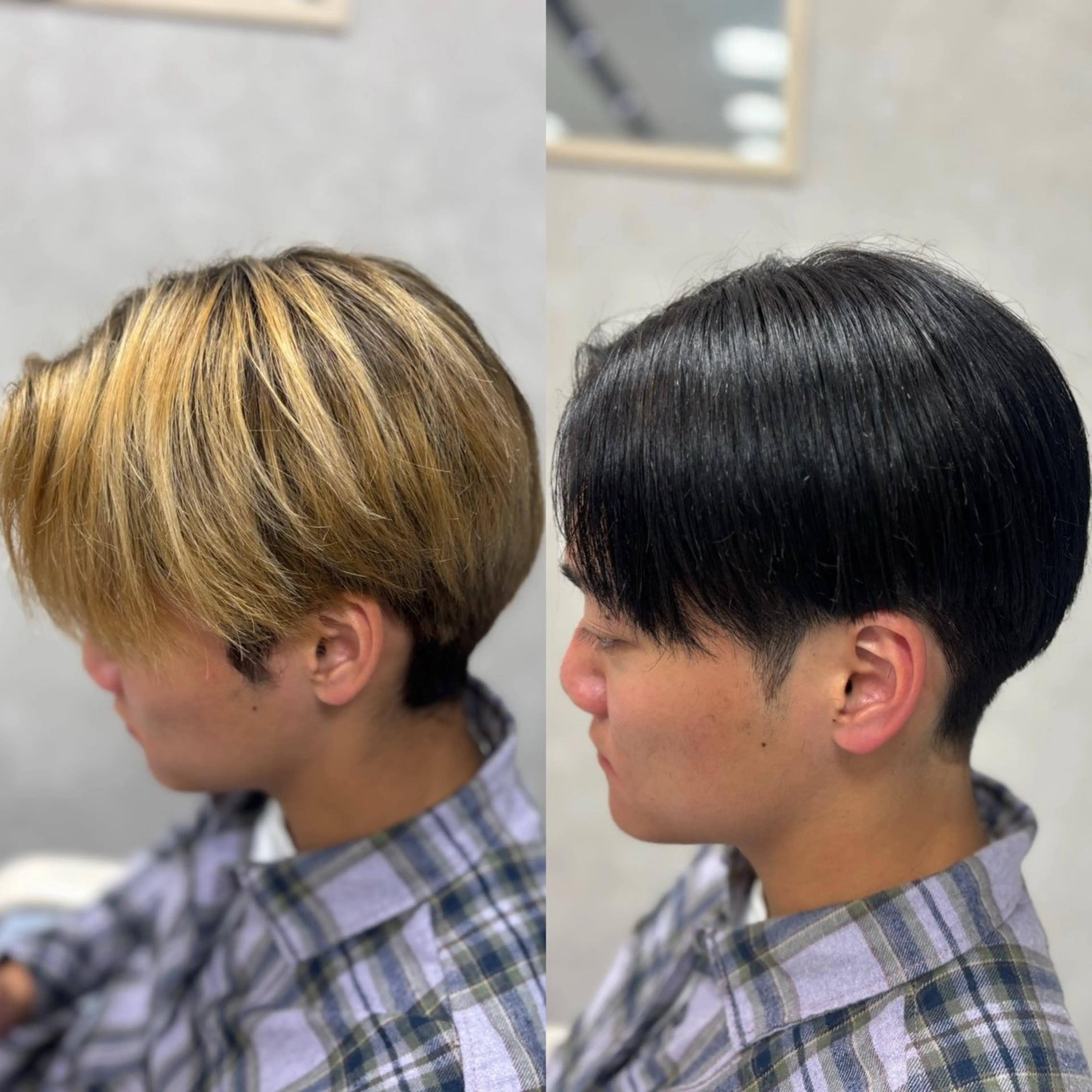 メンズ カット ヘアカラー メンズ特化韓国風 パーマスタイル/りんのヘアスタイル