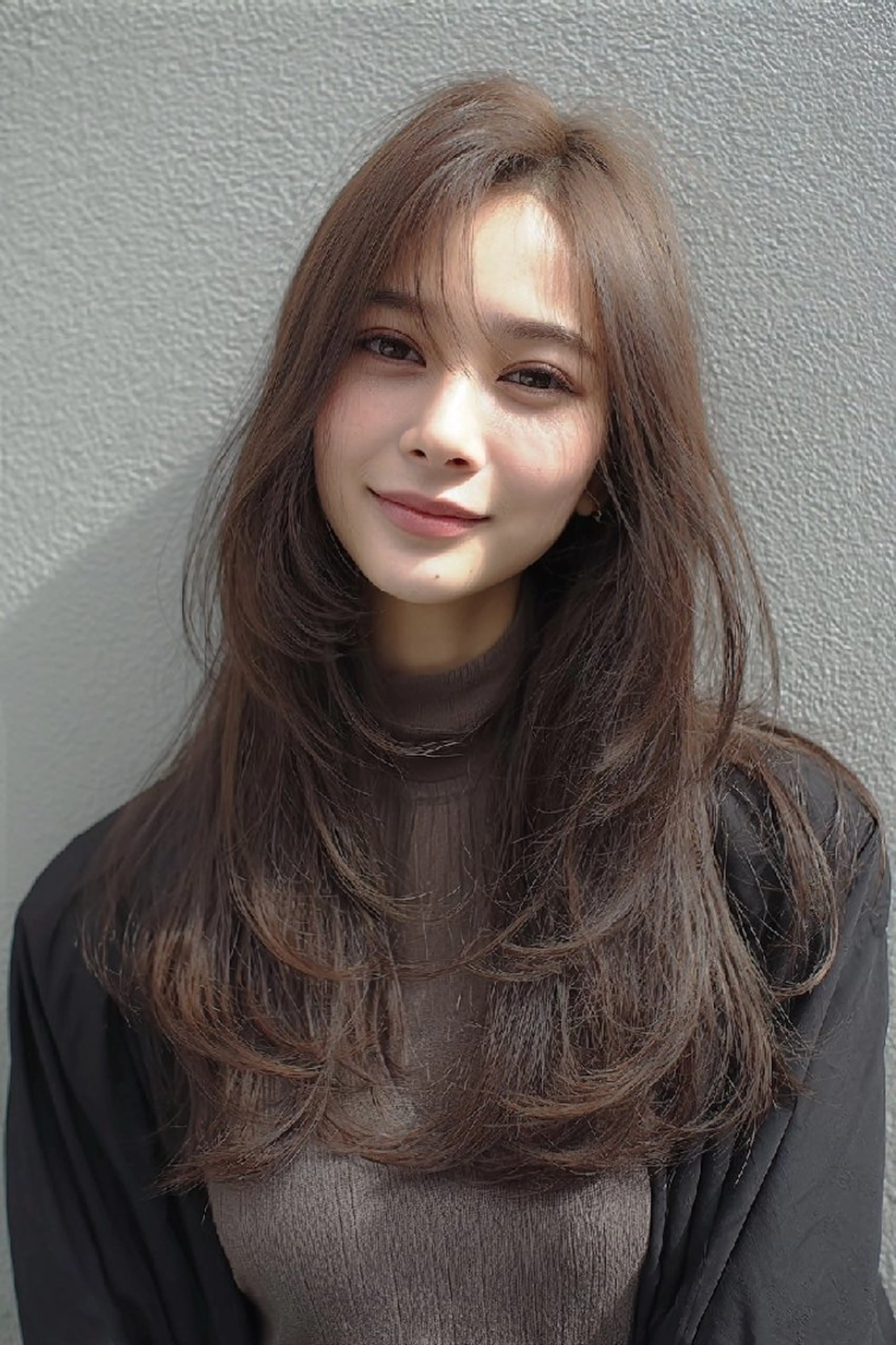 ロング カラー カット ヘアカラー トリートメント サイエンスアクア/艶 髪/レイヤー/清水のヘアスタイル