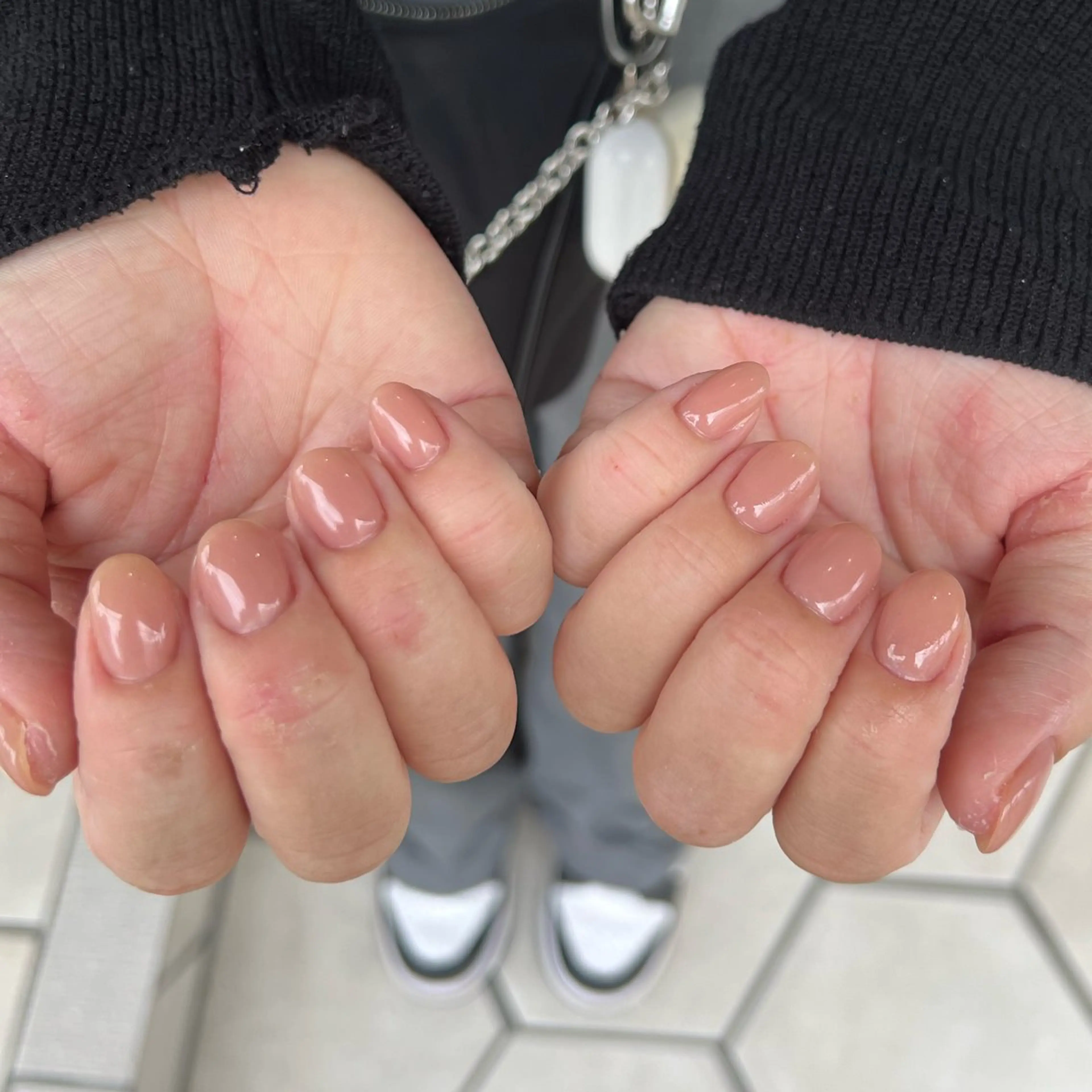 ネイル ワンカラーネイル ショートネイル Rommy Arisaのネイルデザイン