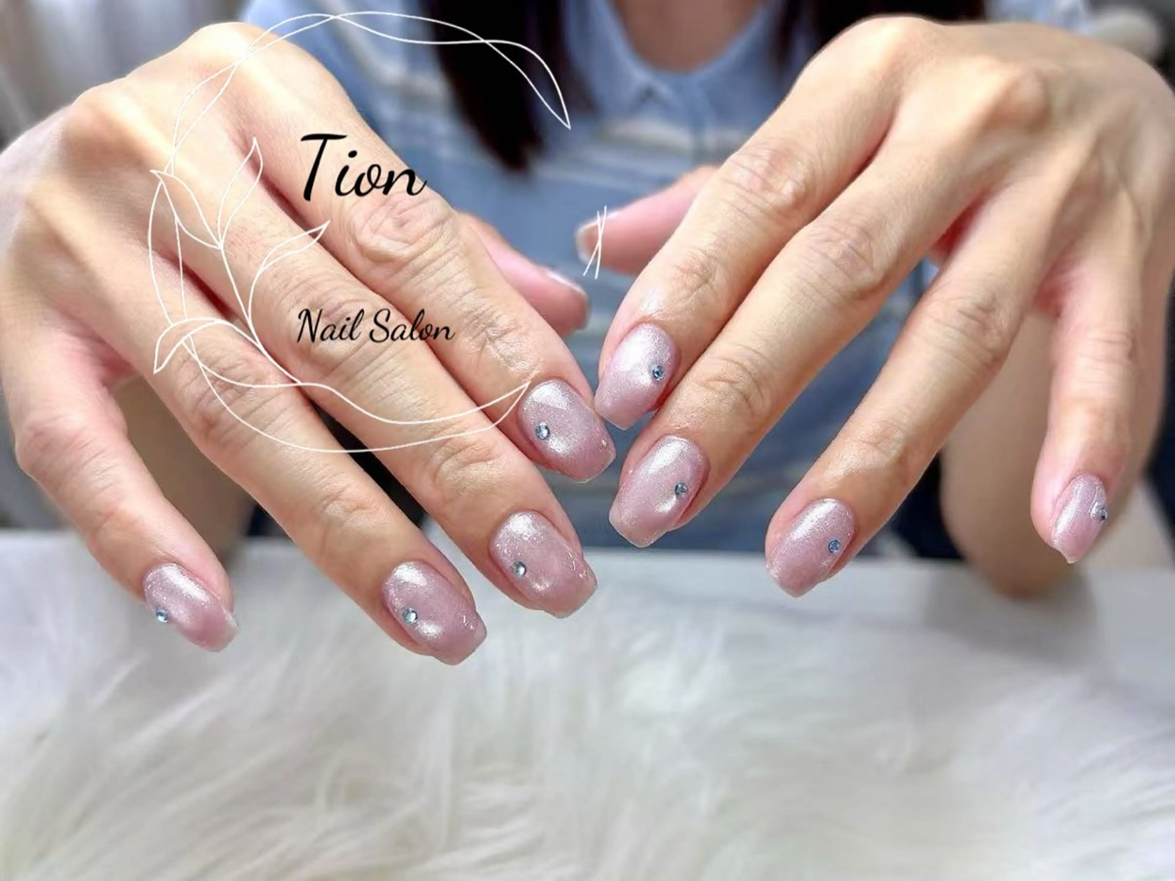 ネイル 長さ出し フットネイル ジェルネイル 韓国ネイル マグネットネイル Nailsalon Tion二子玉川店のネイルデザイン