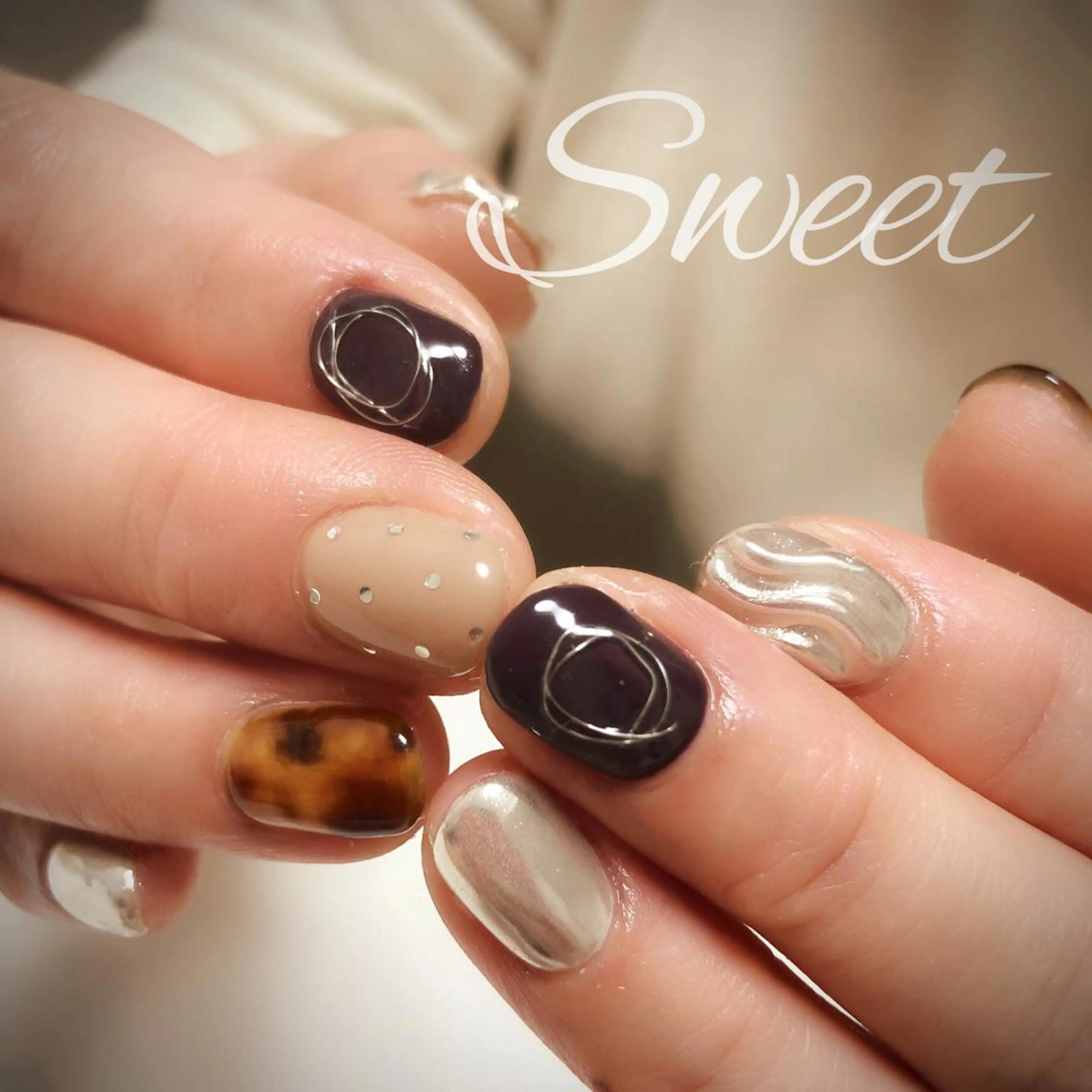 ネイル sweet 仲野陽子のネイルデザイン