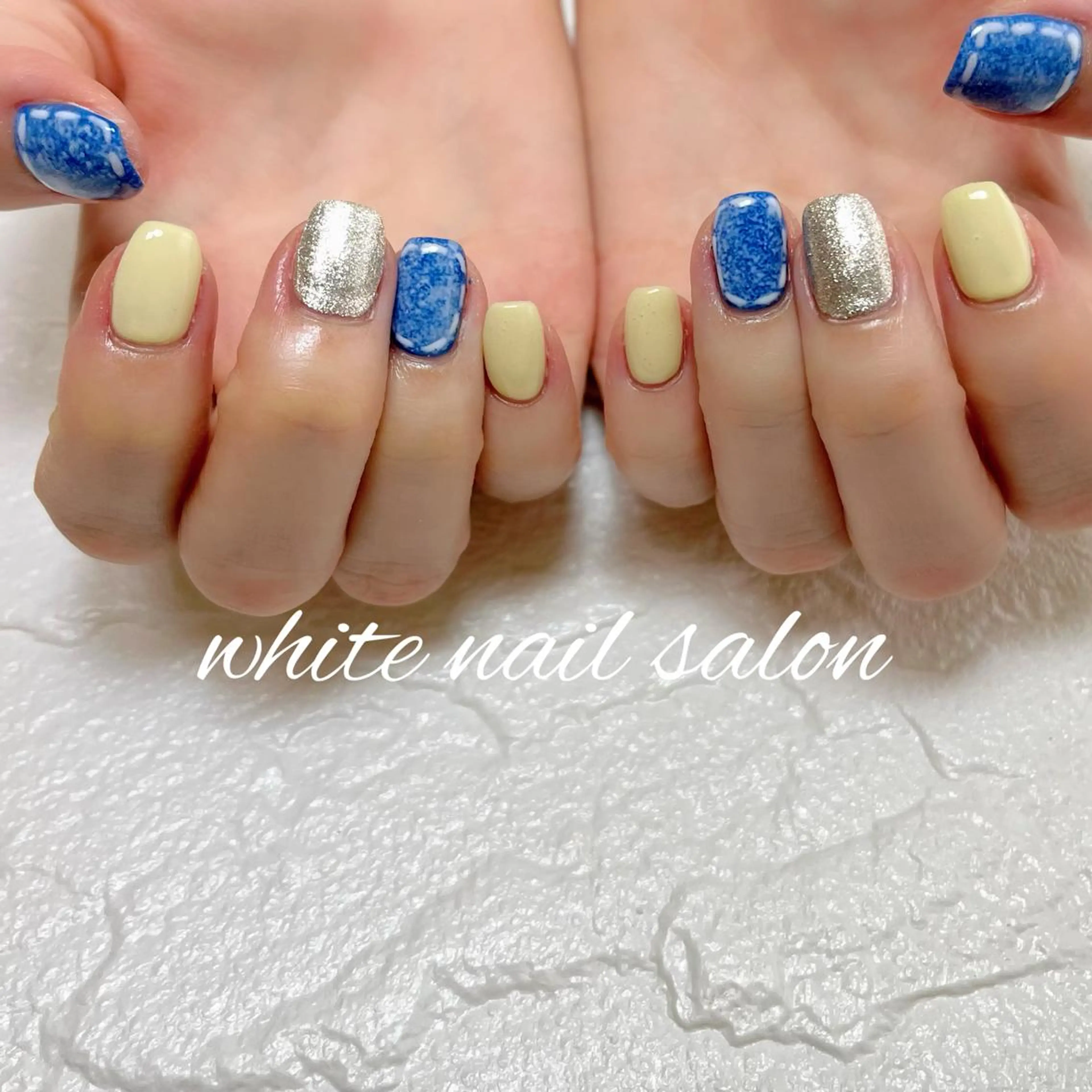 ネイル フットネイル ジェルネイル ハードジェル ラメ(グリッター) 持ち込み ハンドネイル white nail salonのネイルデザイン