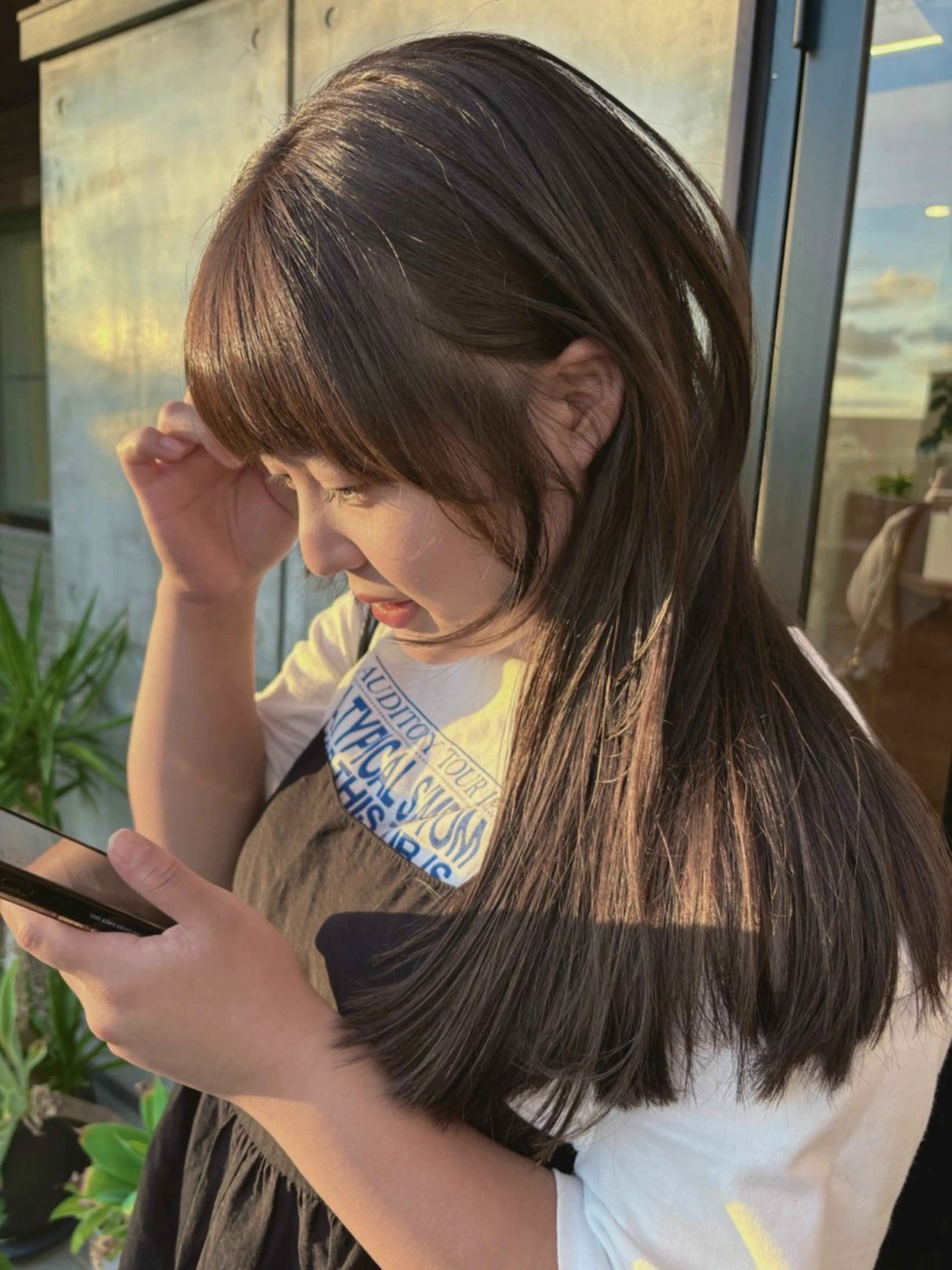 ロング カラー 透明感カラー 顔周りカット ロング カット ヘアカラー I’s hair make所属・髙木 藍紗のヘアスタイル