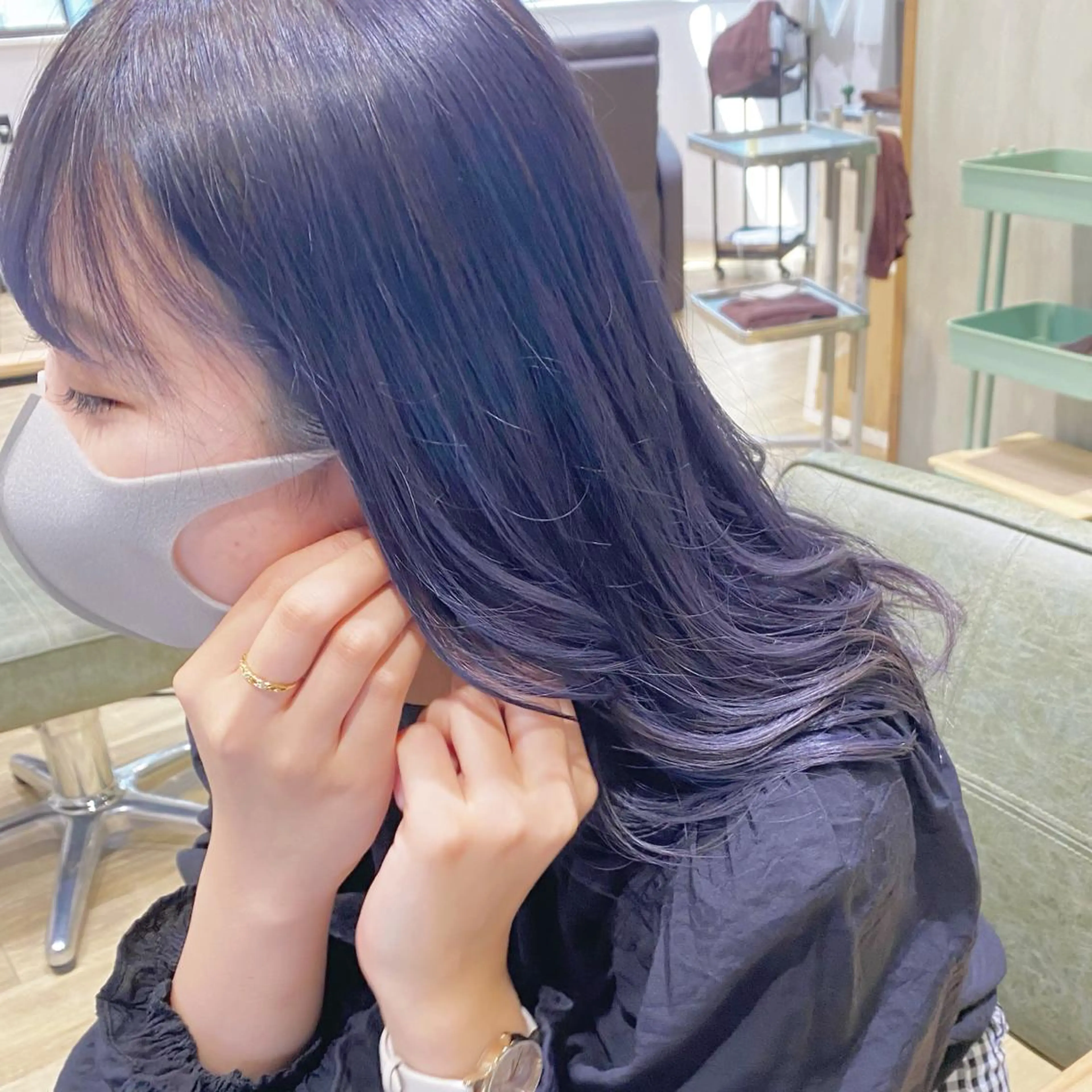 カラー ヘアカラー ゆるふわパーマ🌼 アレンジ🌼リョウカのヘアスタイル