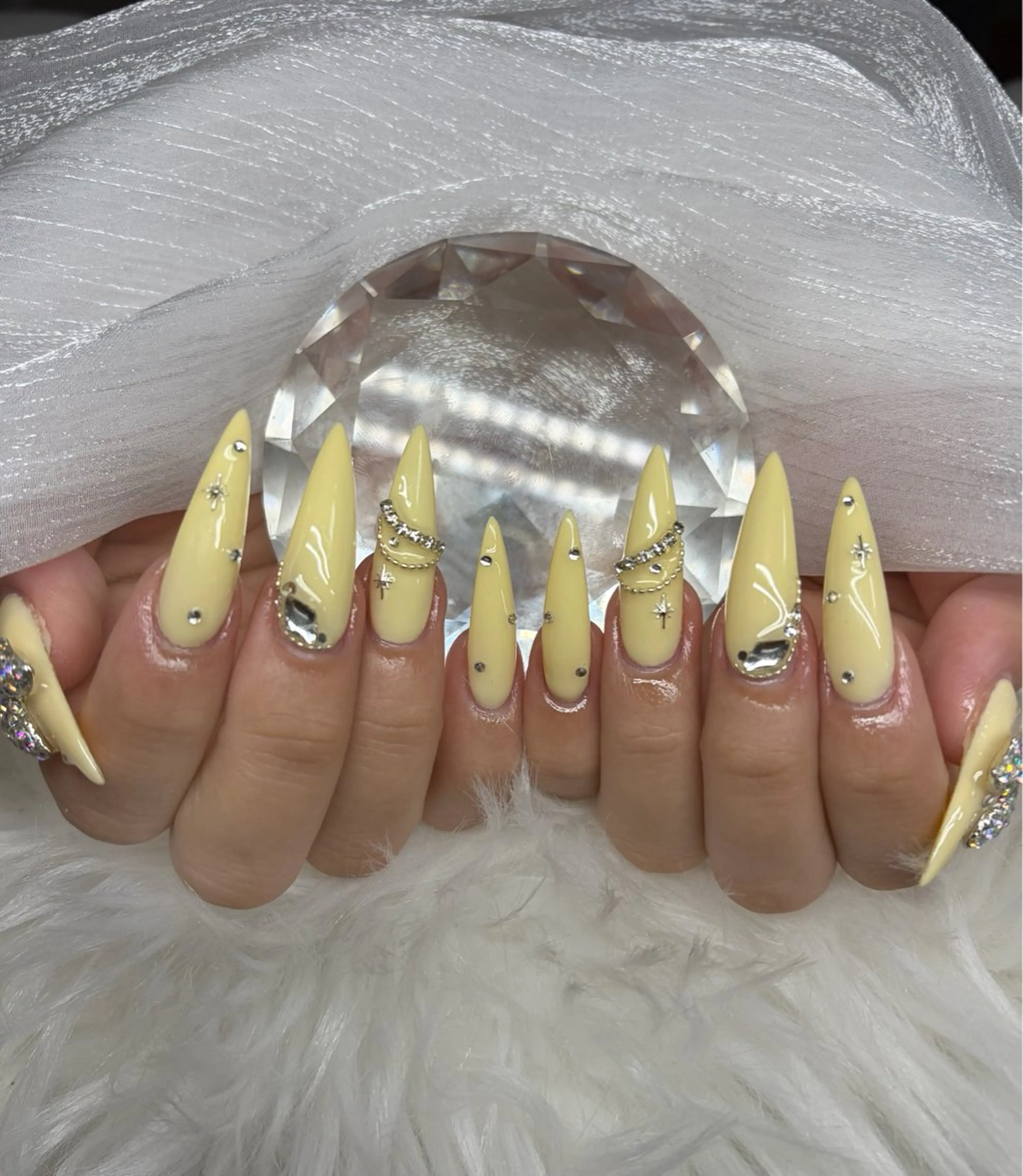 ネイル アートネイル オーロラネイル チークネイル 長さ出し フットネイル ハンドネイル Chan nailsのネイルデザイン