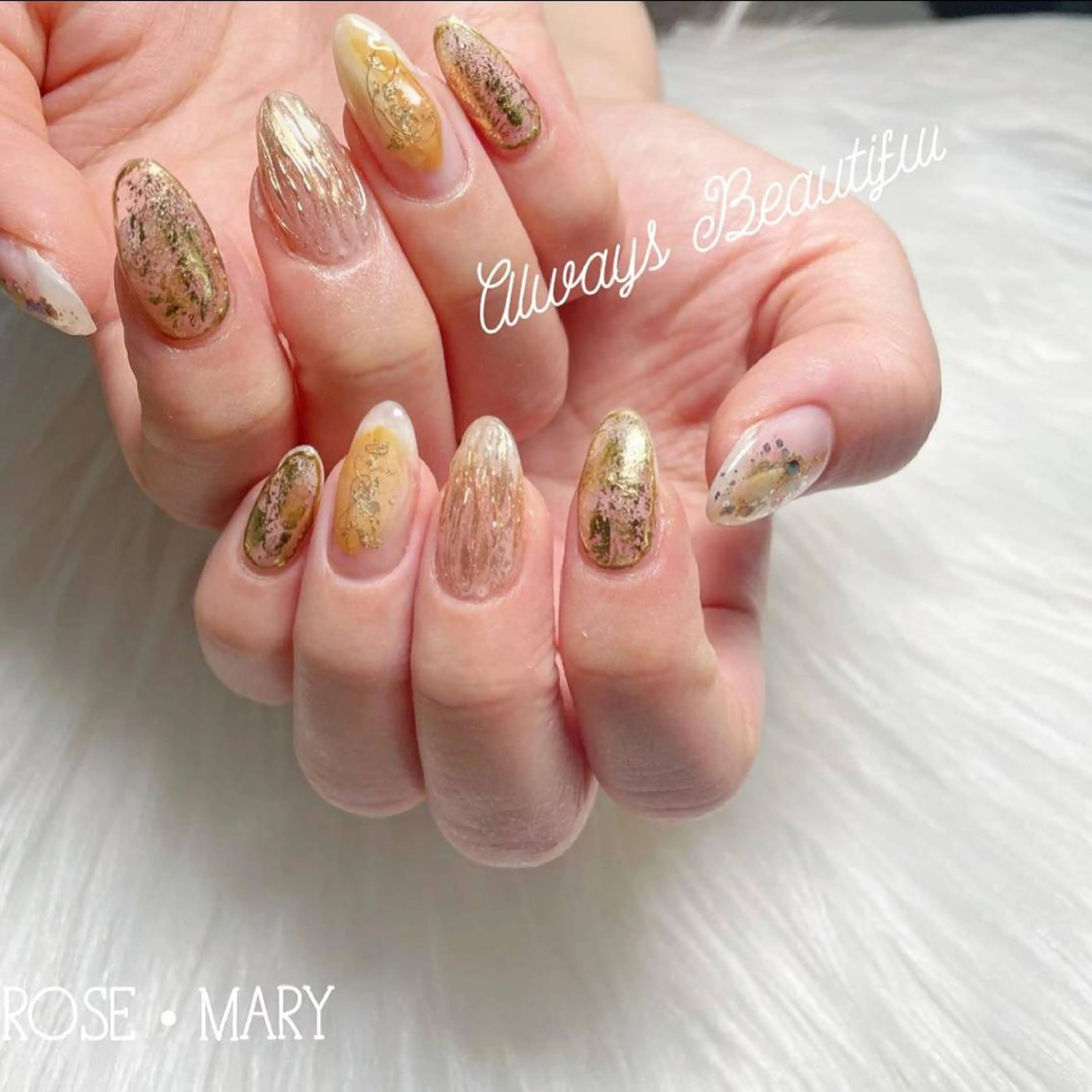 ネイル ニュアンスネイル ROSE・MARY 木村のネイルデザイン