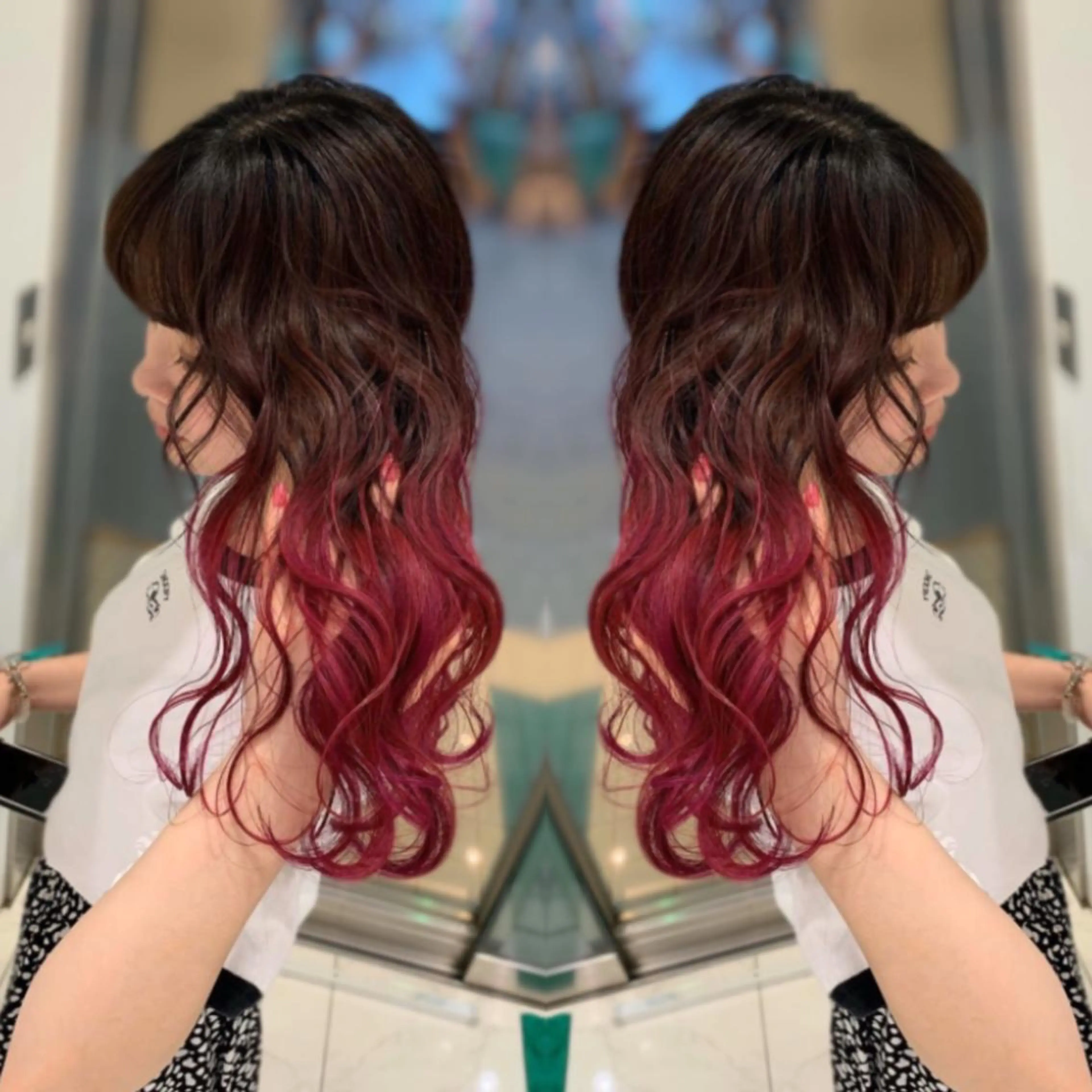 セミロング カラー グラデーションカラー カット トリートメント N° jillva ♦️川端裕司♦️のヘアスタイル