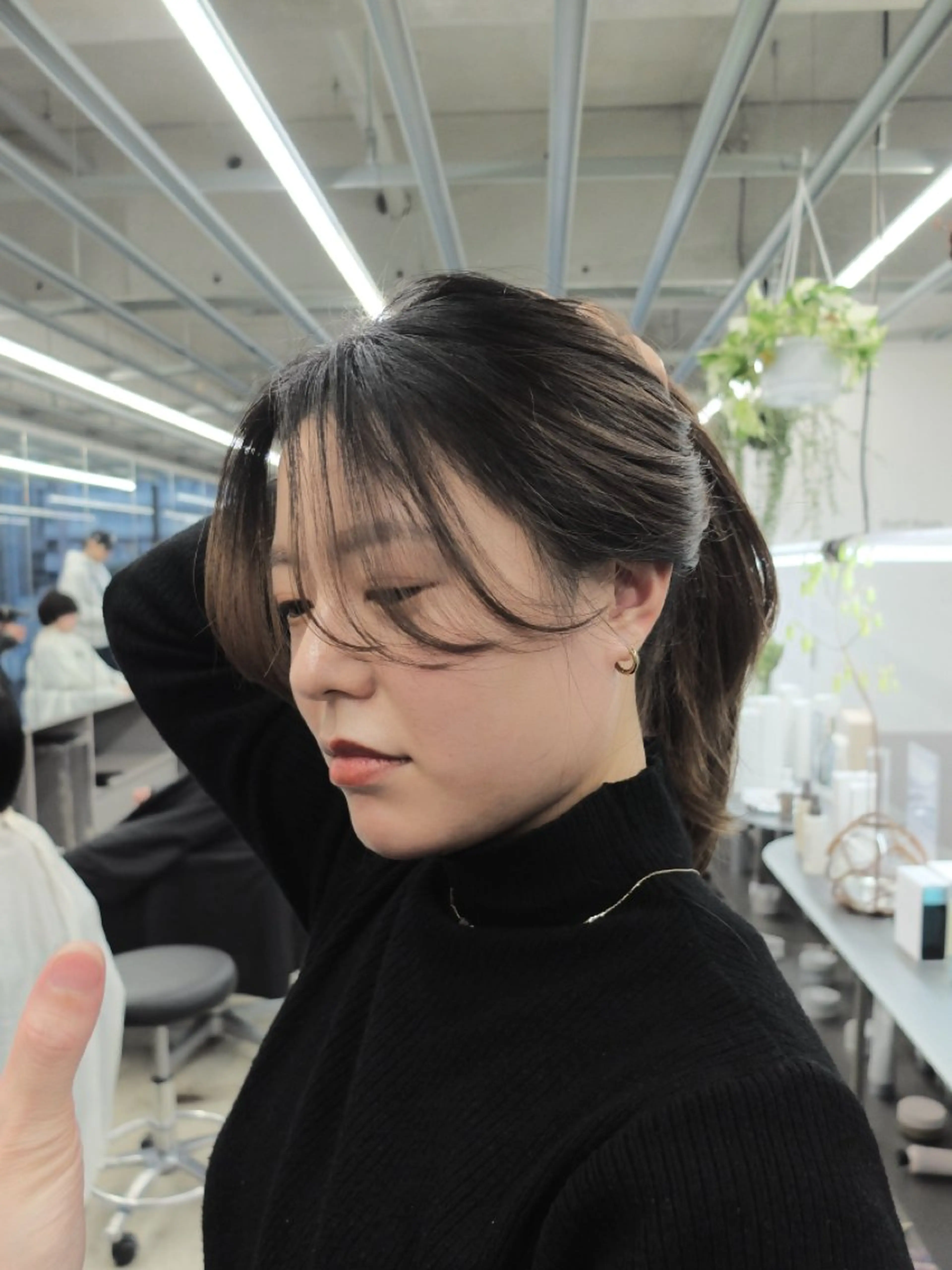 セミロング カラー カット ヘアカラー ダブルカラー/ ケアブリーチ/クニトのヘアスタイル