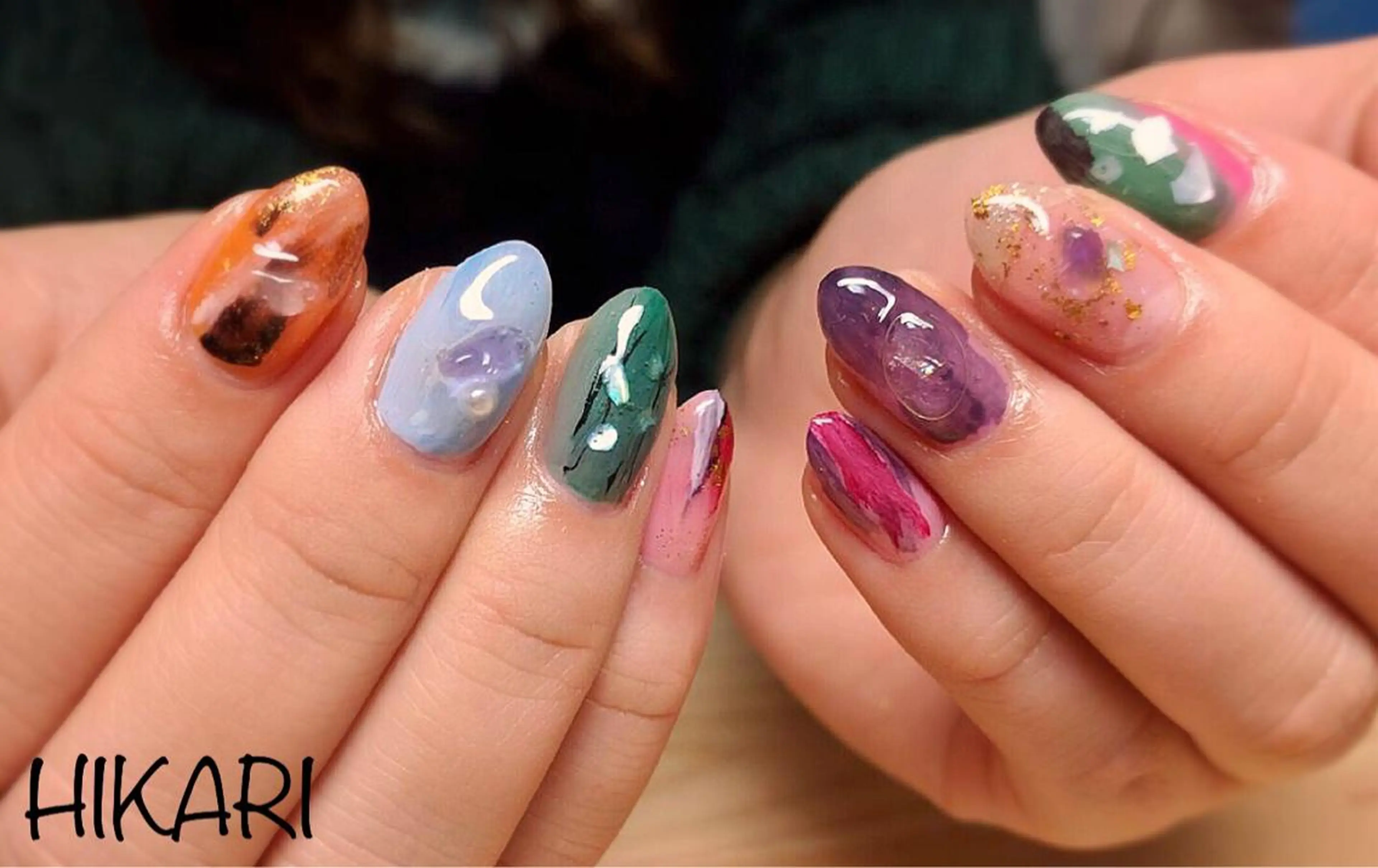 ネイル 持ち込み ニュアンスネイル CULU -LUのネイルデザイン