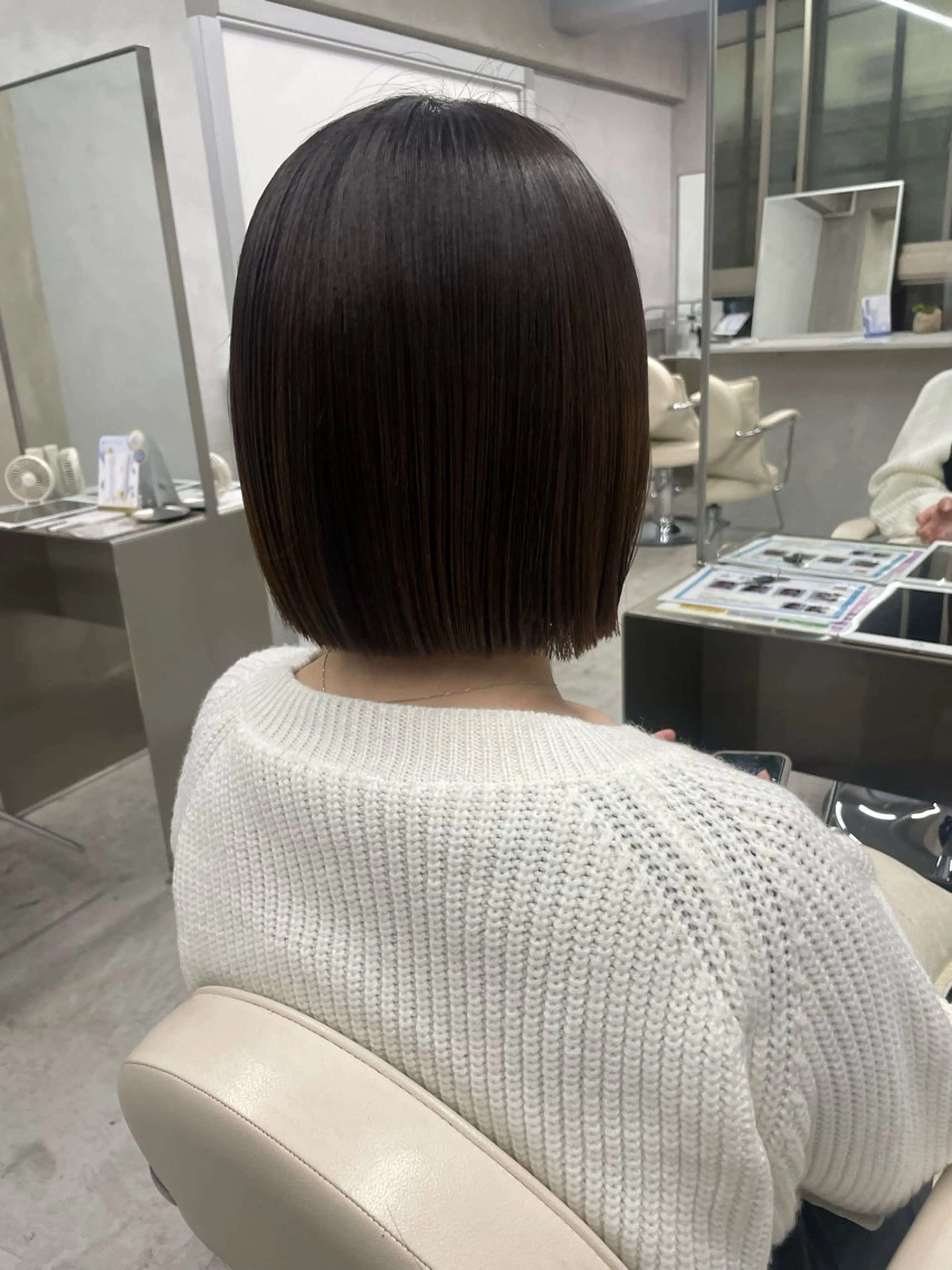 ショート カラー ヘアアレンジ 切りっぱなしボブ ボブ HERMITAGE/ chihiroのヘアスタイル