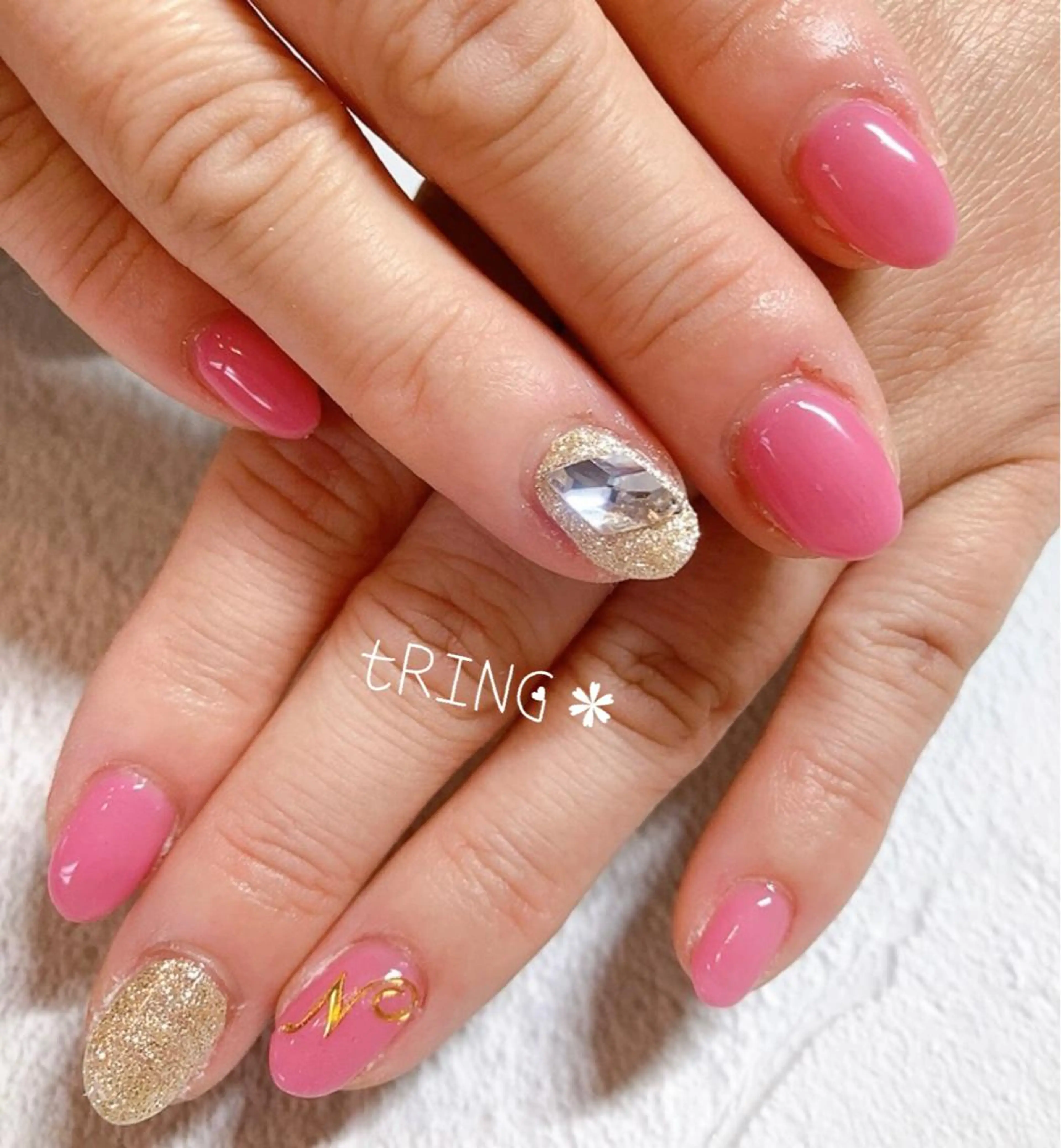 ネイル ハンドネイル tRING＊ しいの木台のネイルデザイン
