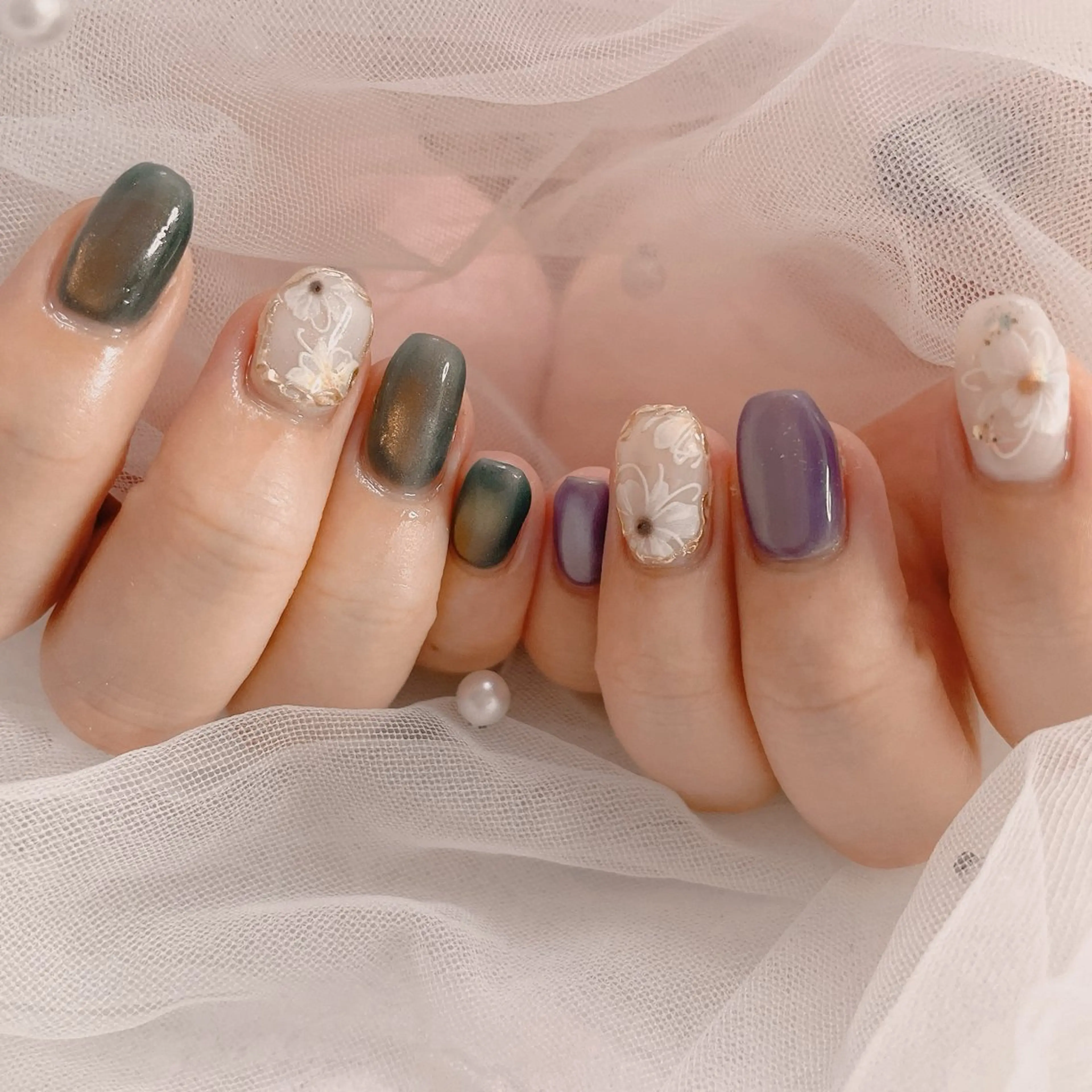 ネイル 春ネイル ハンドネイル なっちゃん所属・ネイルサロン なっちゃん(古千谷)のネイルデザイン