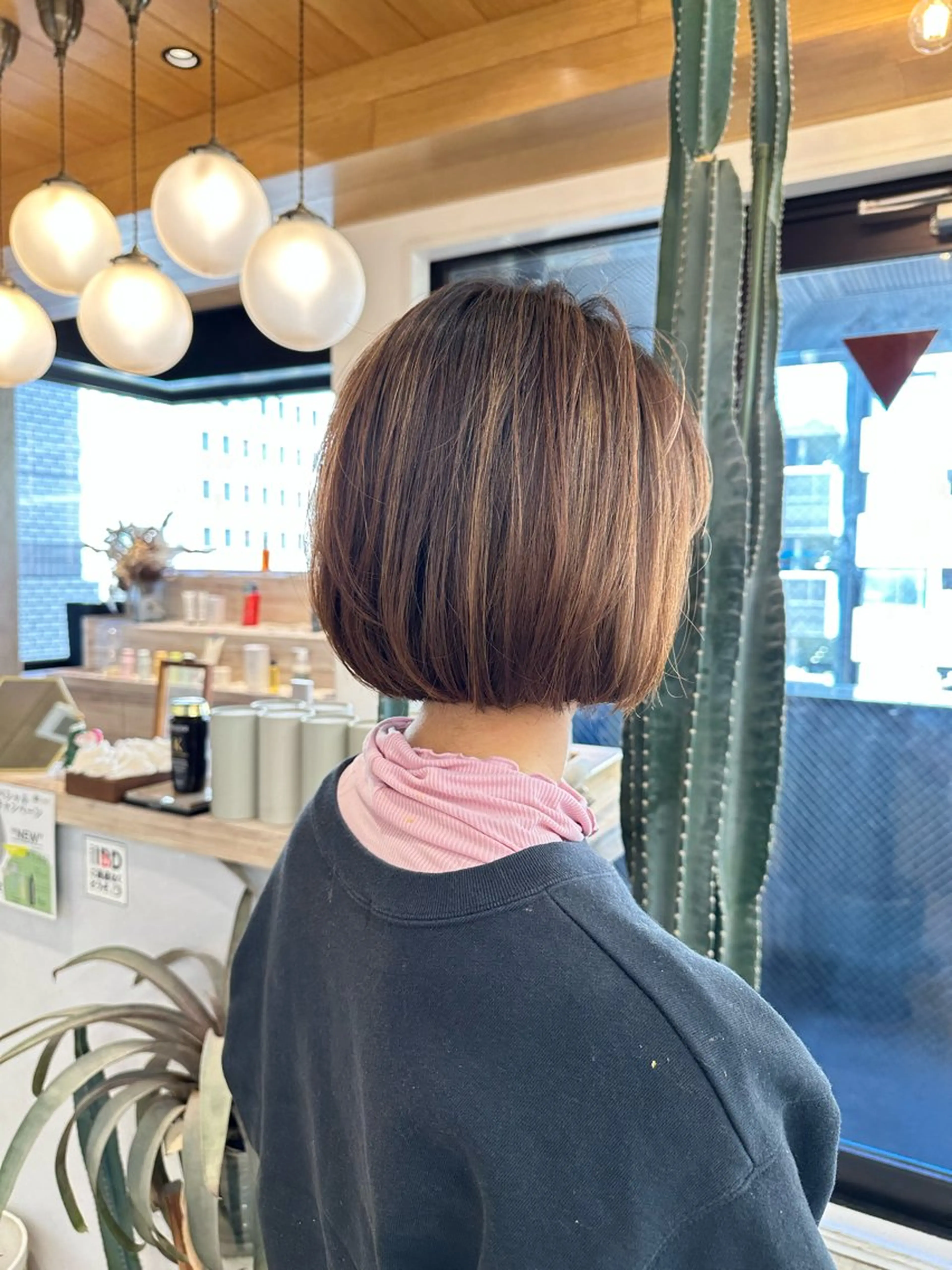 ショート カラー ボブ 縮毛矯正/髪質改善 /ボブ/ともきのヘアスタイル