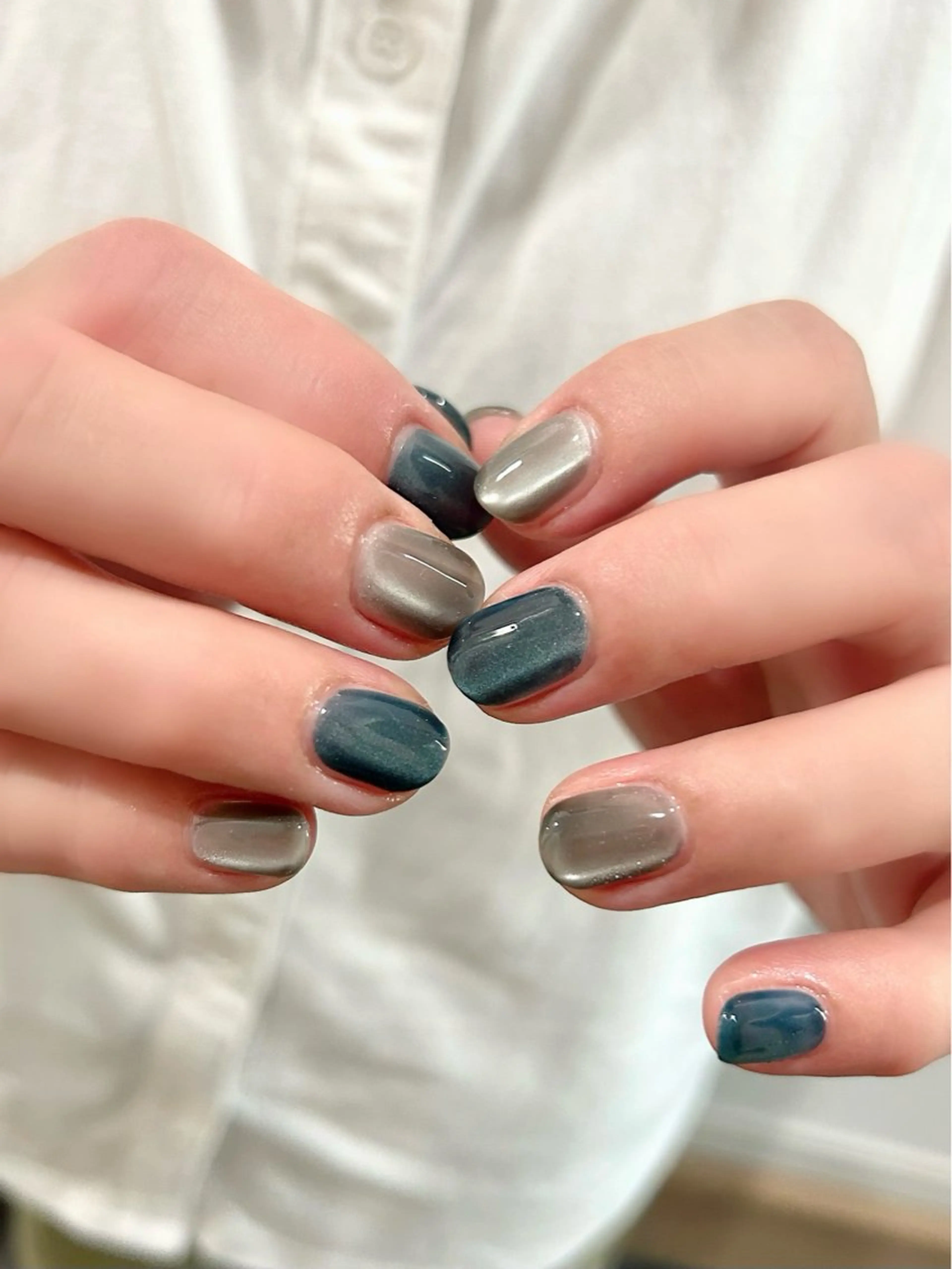 ネイル マグネットネイル ハンドネイル hali’a nailのネイルデザイン