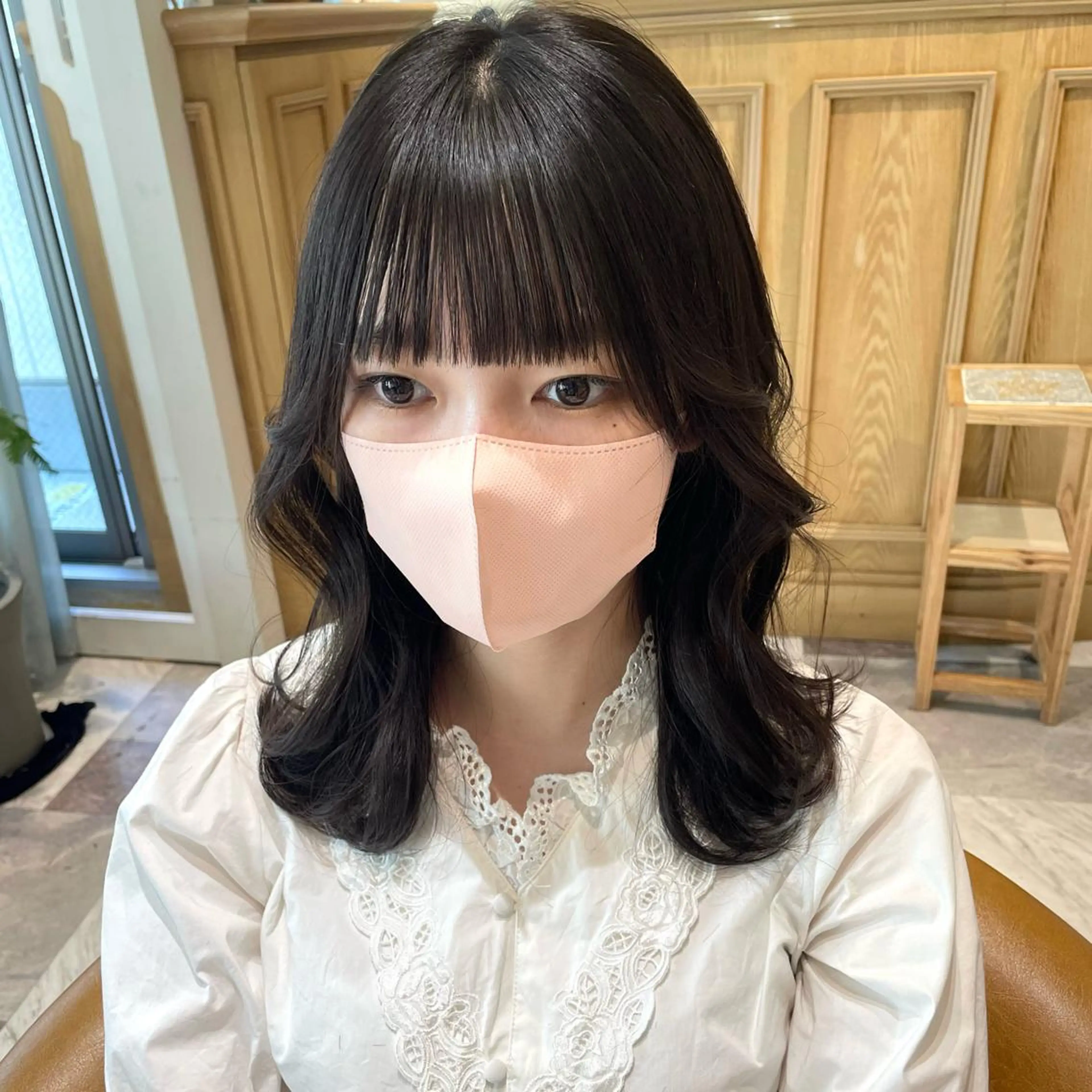 ミディアム 木屋元一/透明感 /レイヤー/顔まわりのヘアスタイル