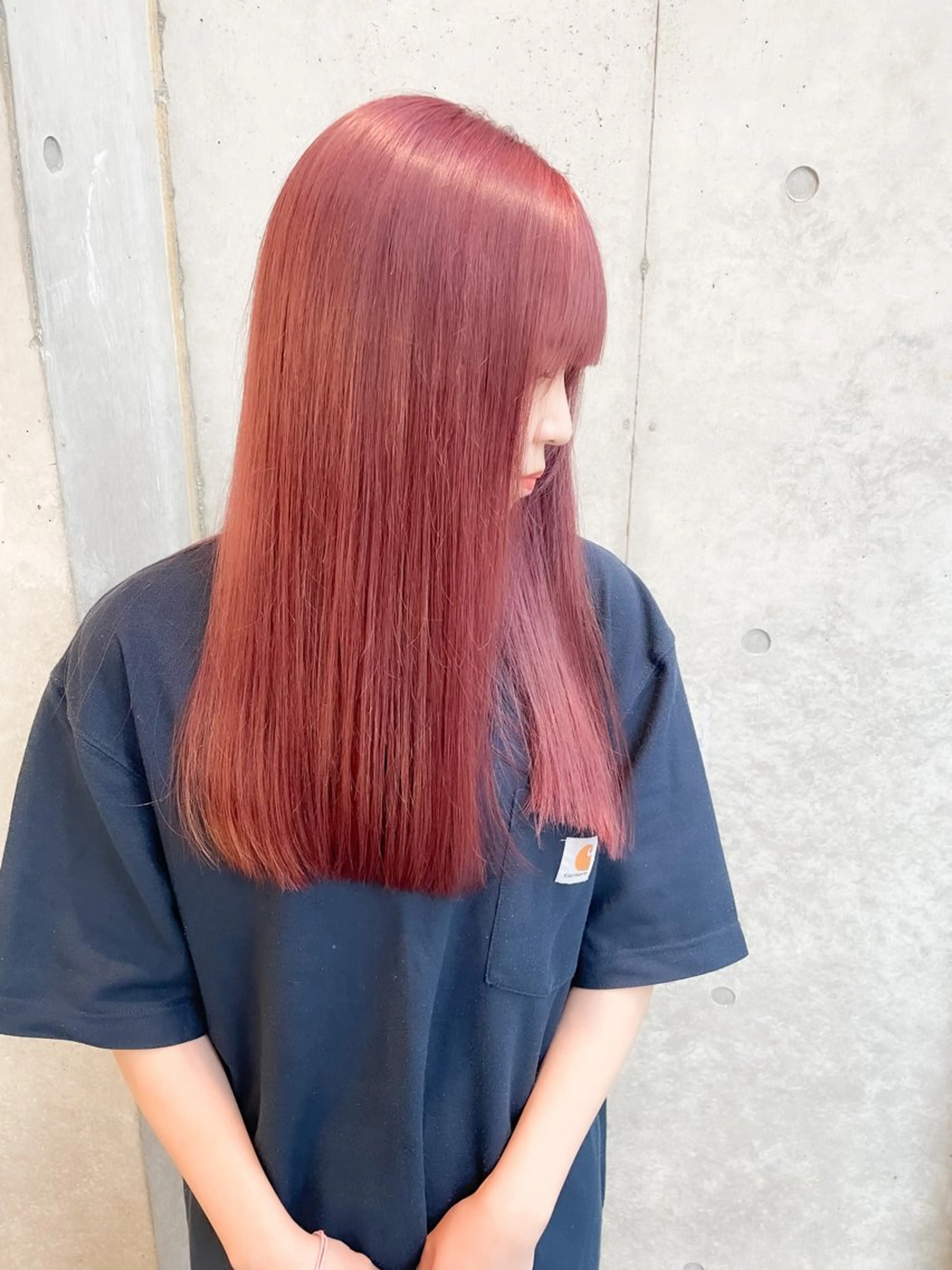 ミディアム カラー ヘアアレンジ ミニボブ/ブリーチ 🌈MISATOのヘアスタイル