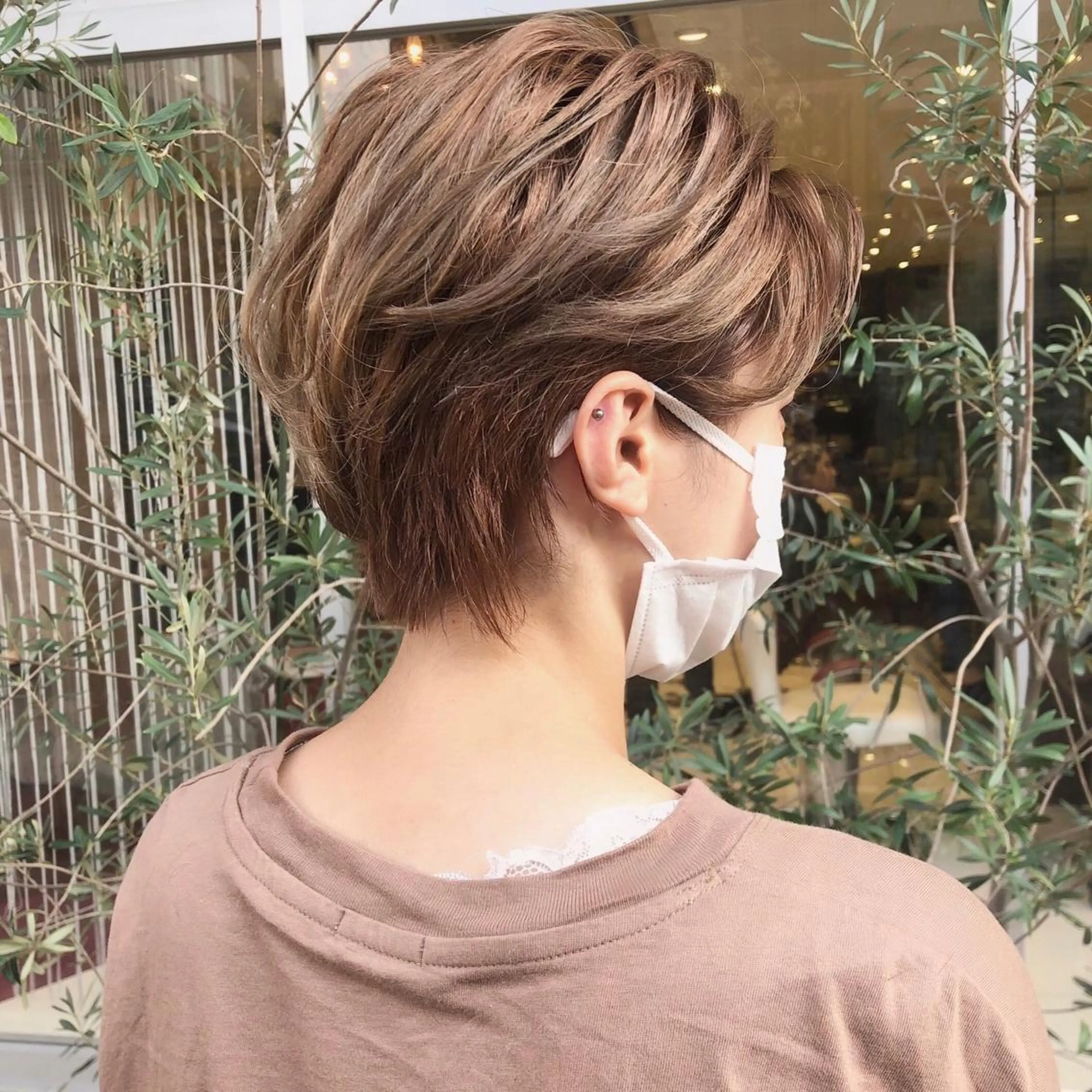 ショート カラー パーマ ショートヘア 小顔カット ✂️ｼｮｰﾄの匠✂️ 國井慎平のヘアスタイル