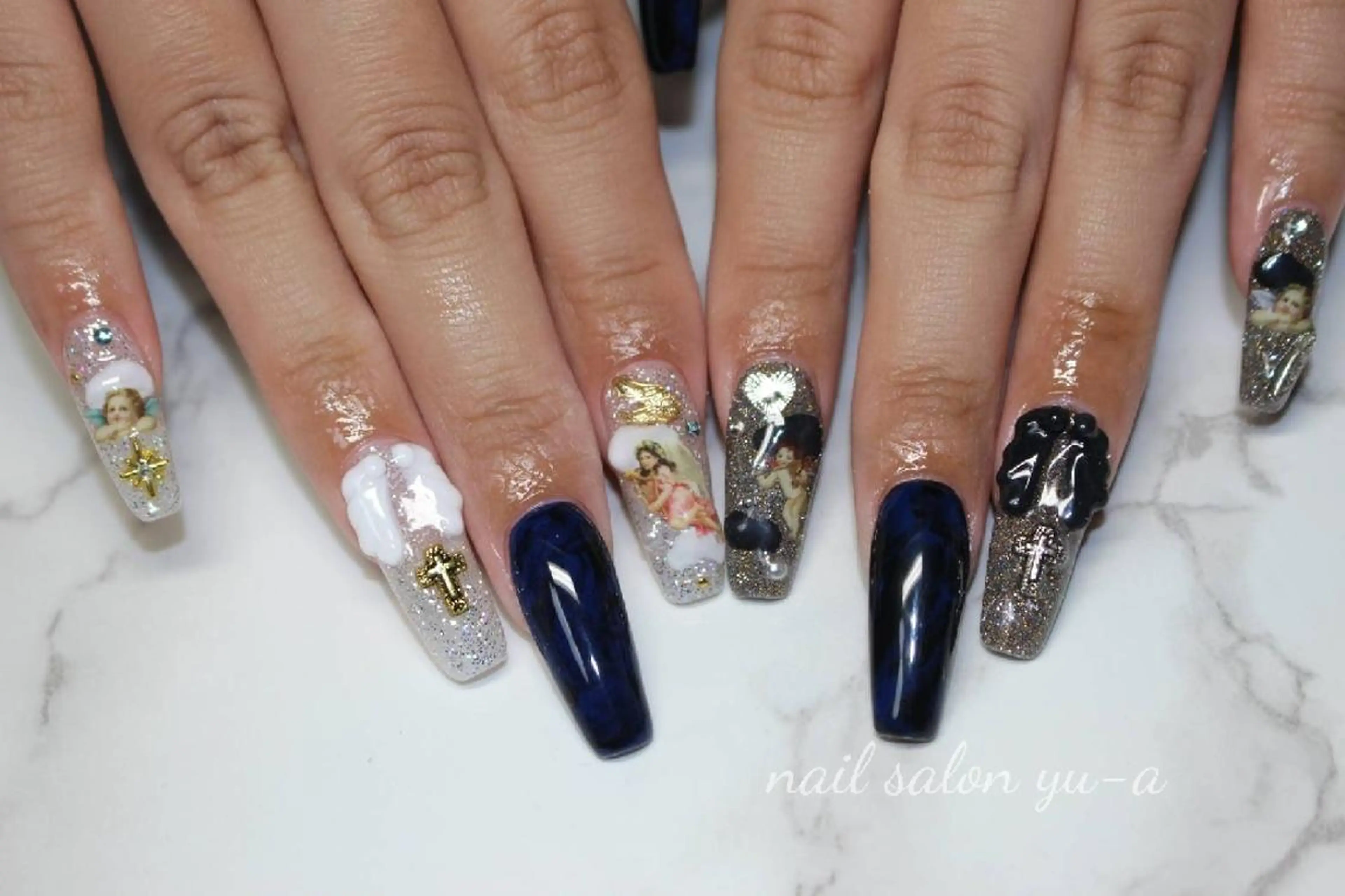 ネイル ハンドネイル ネイル＆ホワイトニング   Yu-a所属・yu-a  スカルプ ネイルakiのネイルデザイン